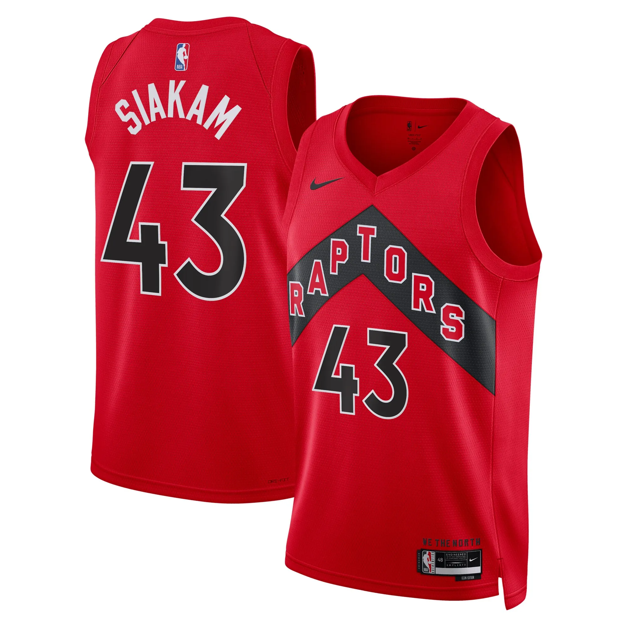 Pascal Siakam Toronto Raptors Nike Unisex Swingman Jersey - Icon Edition - Red