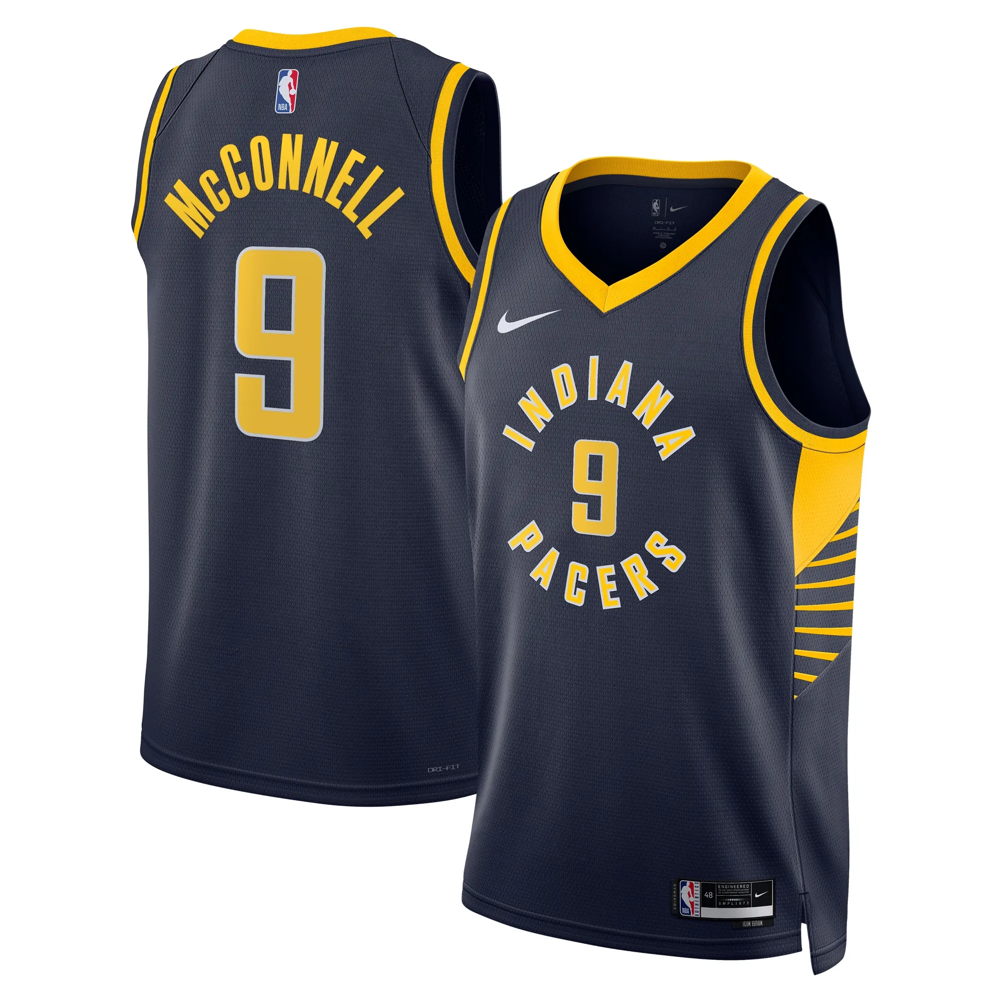 T.J. McConnell Indiana Pacers Nike Unisex Swingman Replica Jersey - Icon Edition - Navy