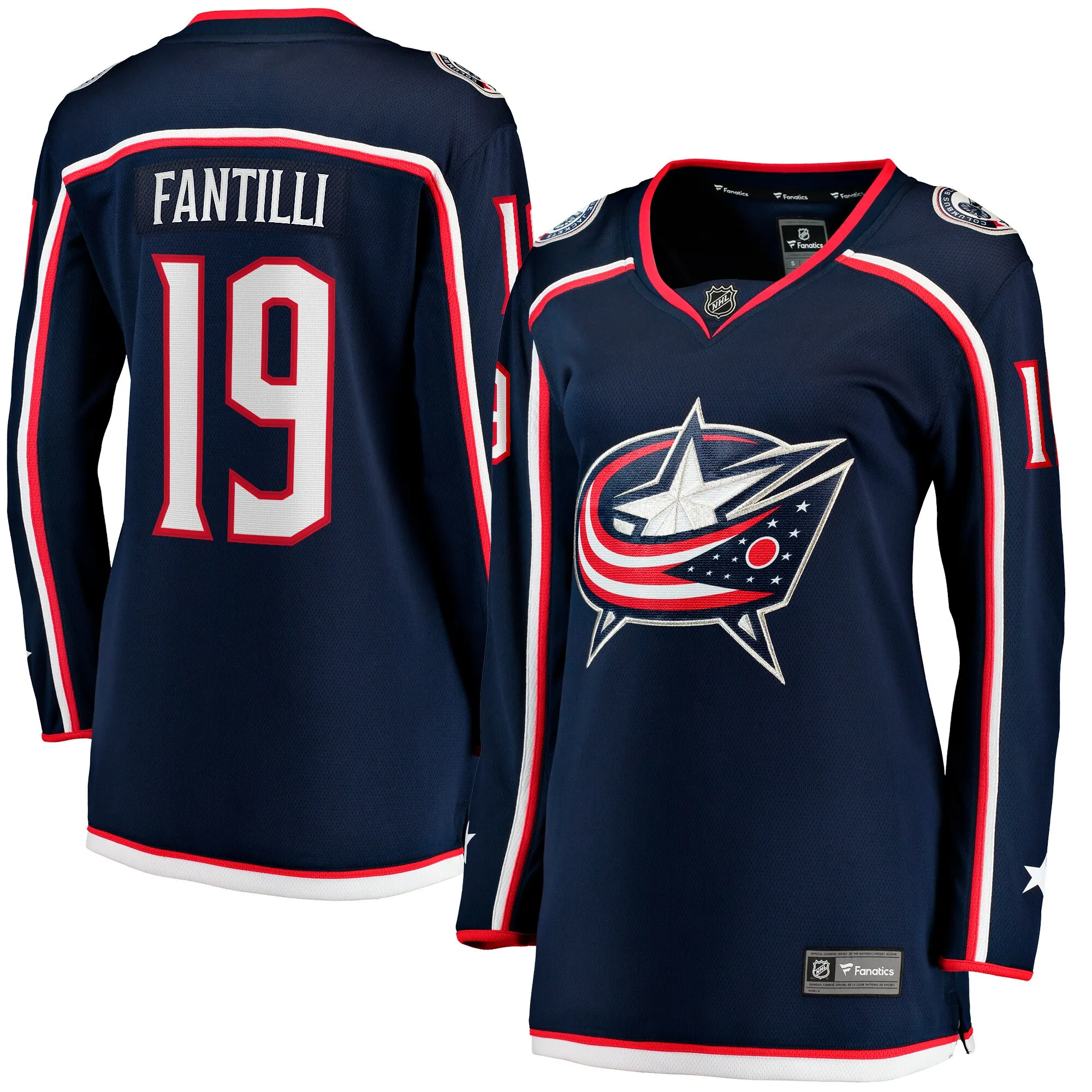 Adam Fantilli Columbus Blue Jackets Fanatics Women's Home Premier Breakaway Player Jersey - Navy