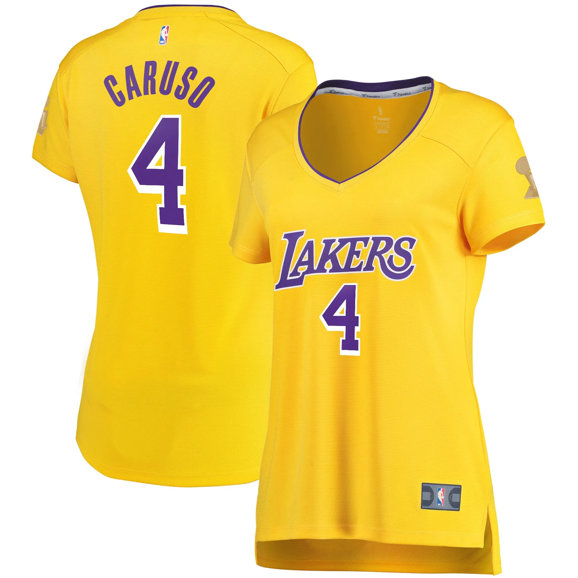 Alex Caruso Los Angeles Lakers Fanatics Women's 2020 NBA Finals Champions Fast Break Replica Jersey - Icon Edition - Gold