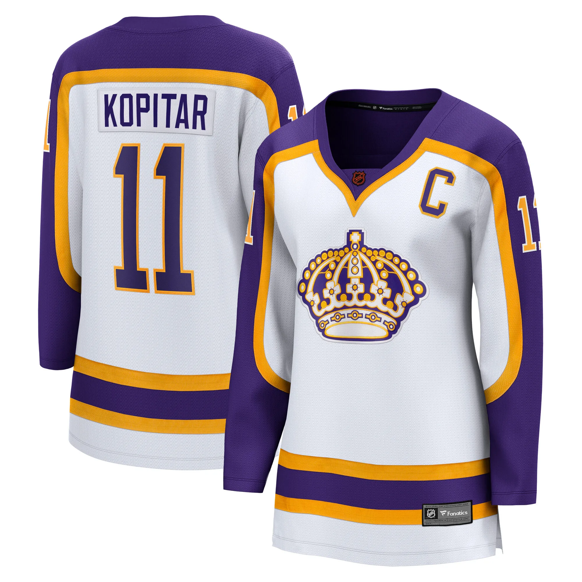 Anze Kopitar Los Angeles Kings Fanatics Women's Special Edition 2.0 Breakaway Captain's Patch Jersey - White