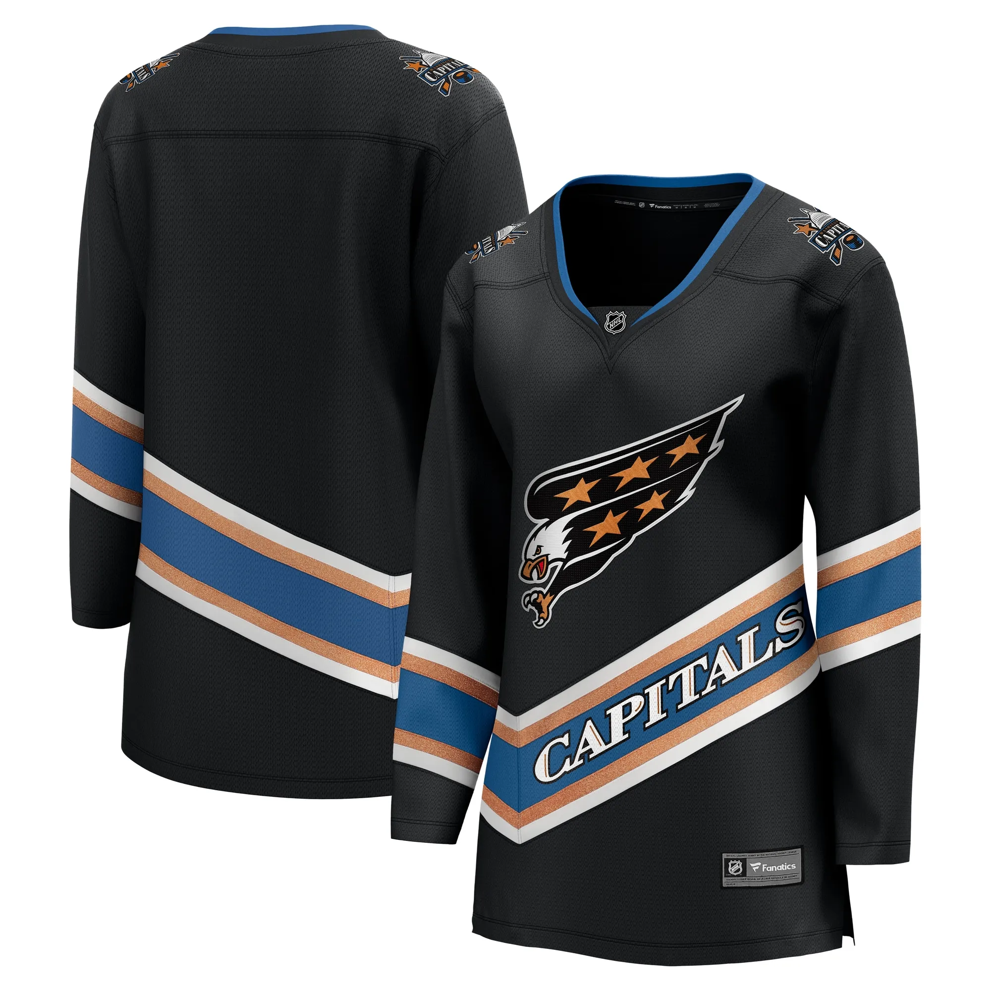 Washington Capitals Fanatics Women's Alternate 50th Anniversary Breakaway Jersey - Black