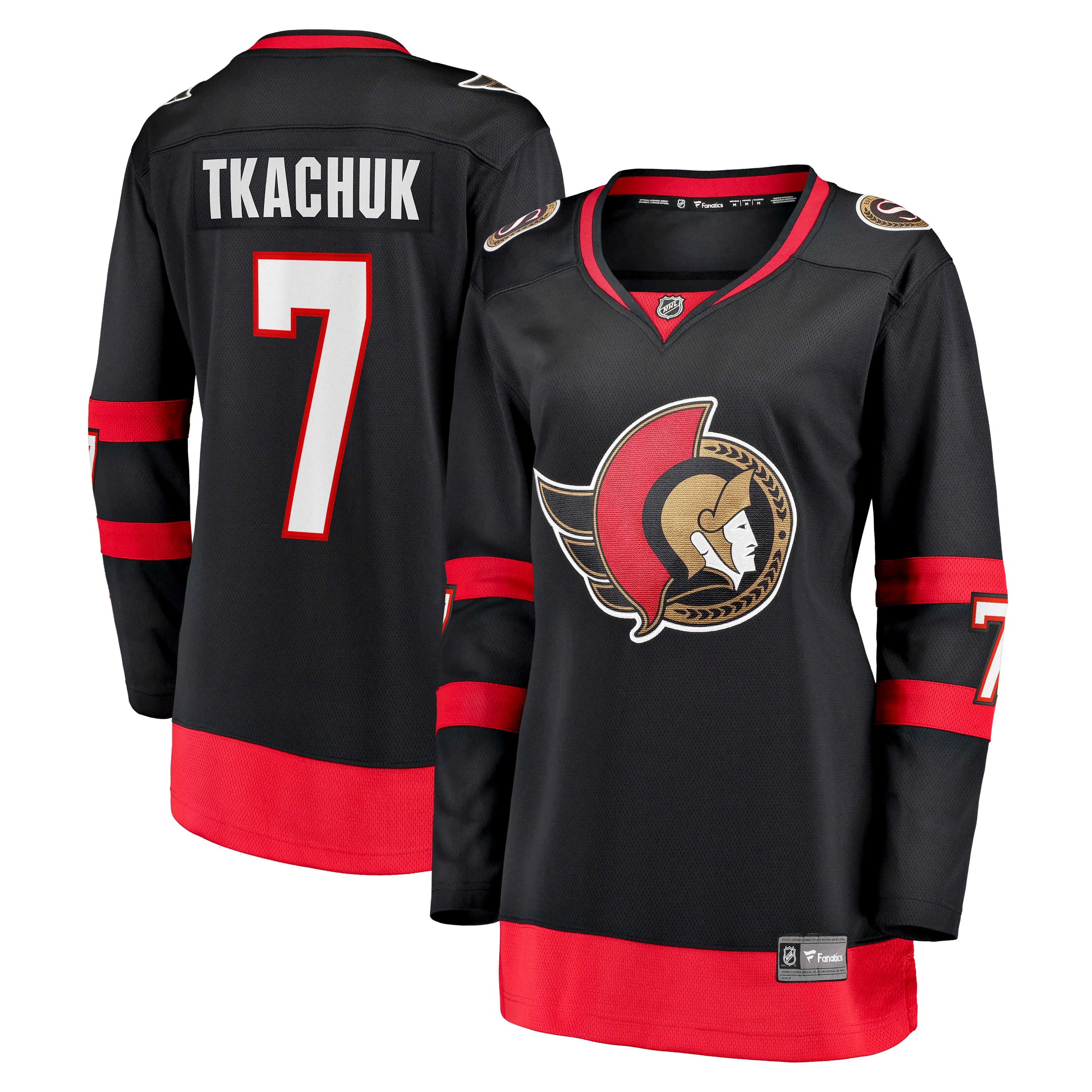 Brady Tkachuk Ottawa Senators Fanatics Women's Home Breakaway Jersey - Black