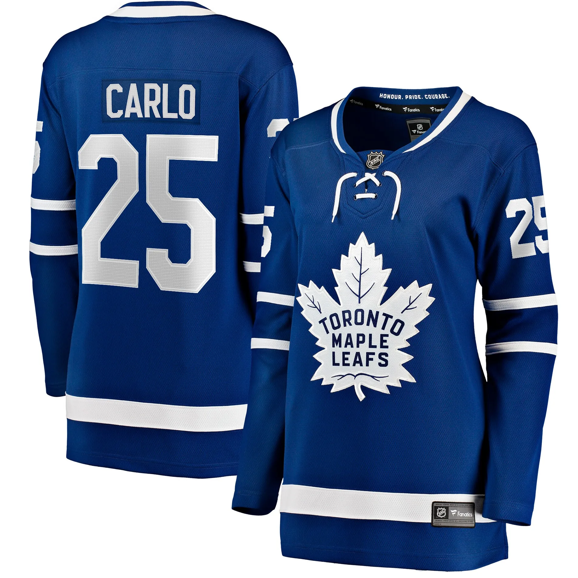Brandon Carlo Toronto Maple Leafs Fanatics Women's Home Breakaway Player Jersey - Blue