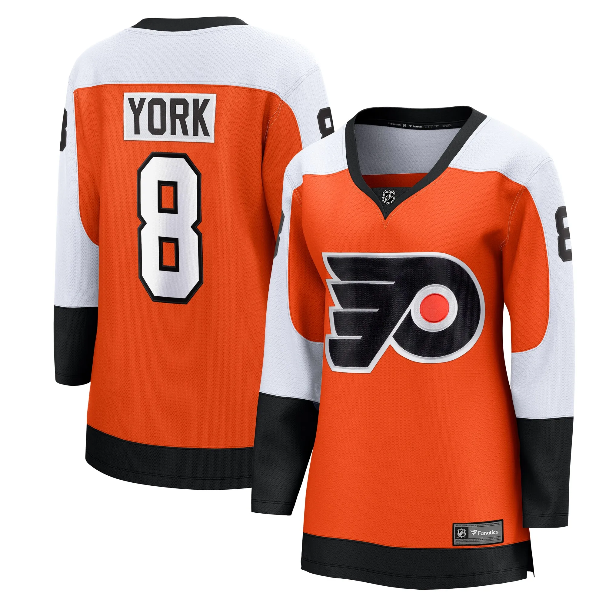 Cam York Philadelphia Flyers Fanatics Women's Home Breakaway Player Jersey - Orange