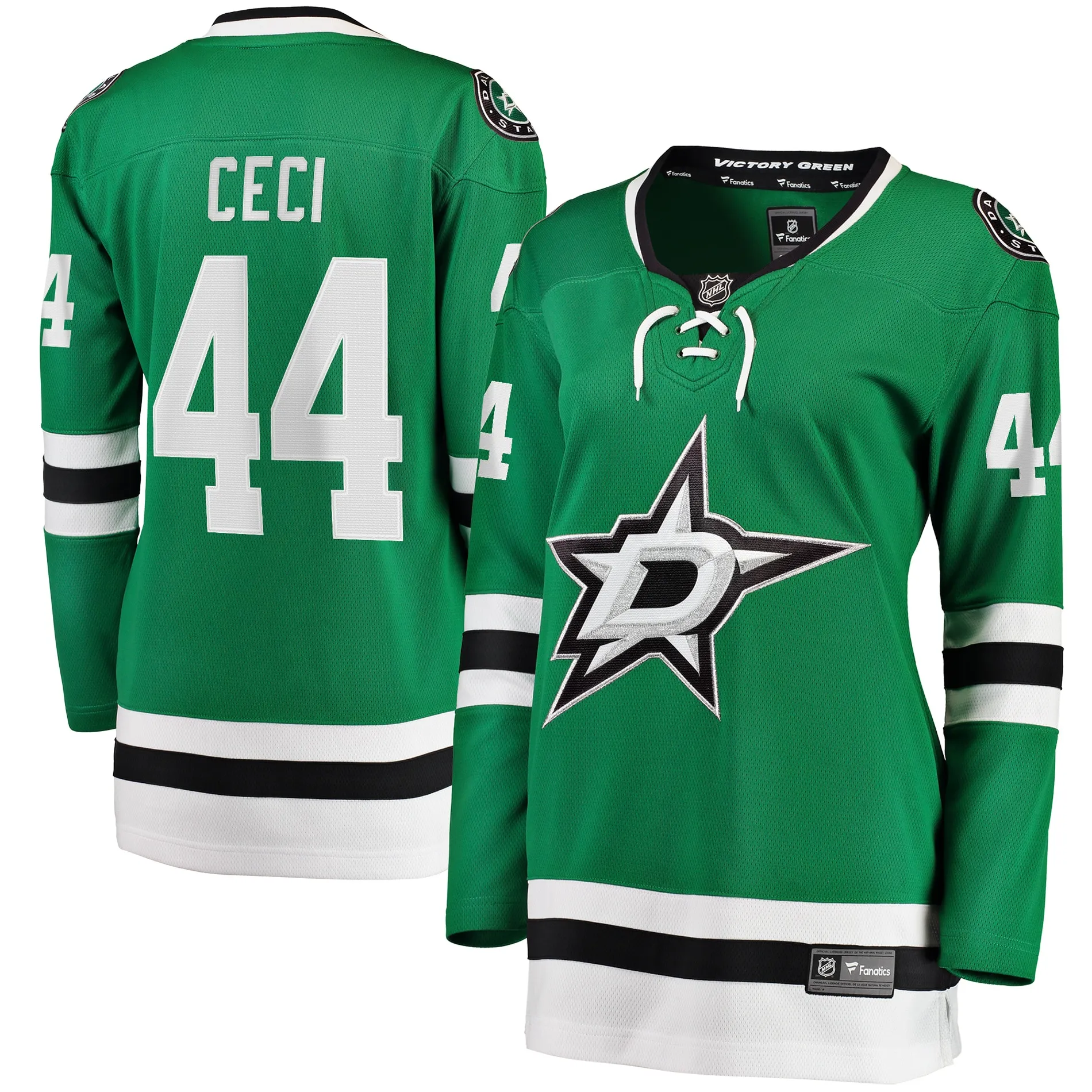 Cody Ceci Dallas Stars Fanatics Women's Home Breakaway Player Jersey - Kelly Green