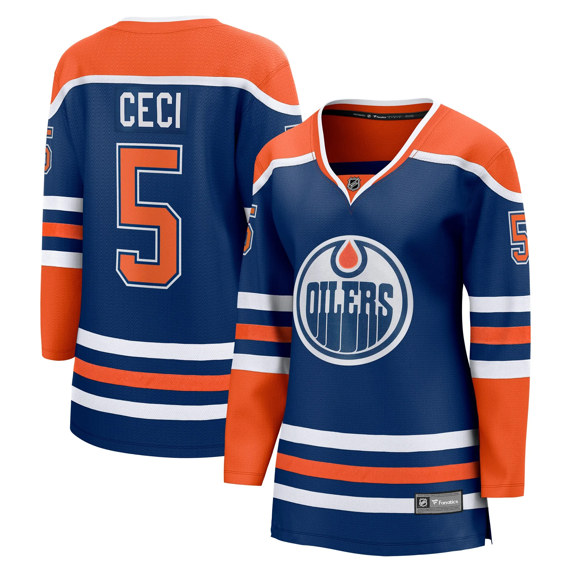 Cody Ceci Edmonton Oilers Fanatics Women's Home Breakaway Player Jersey - Royal