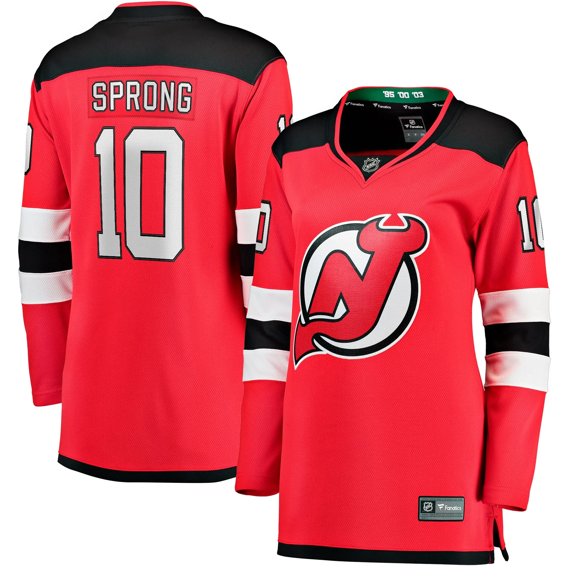 Daniel Sprong New Jersey Devils Fanatics Women's Home Breakaway Player Jersey - Red