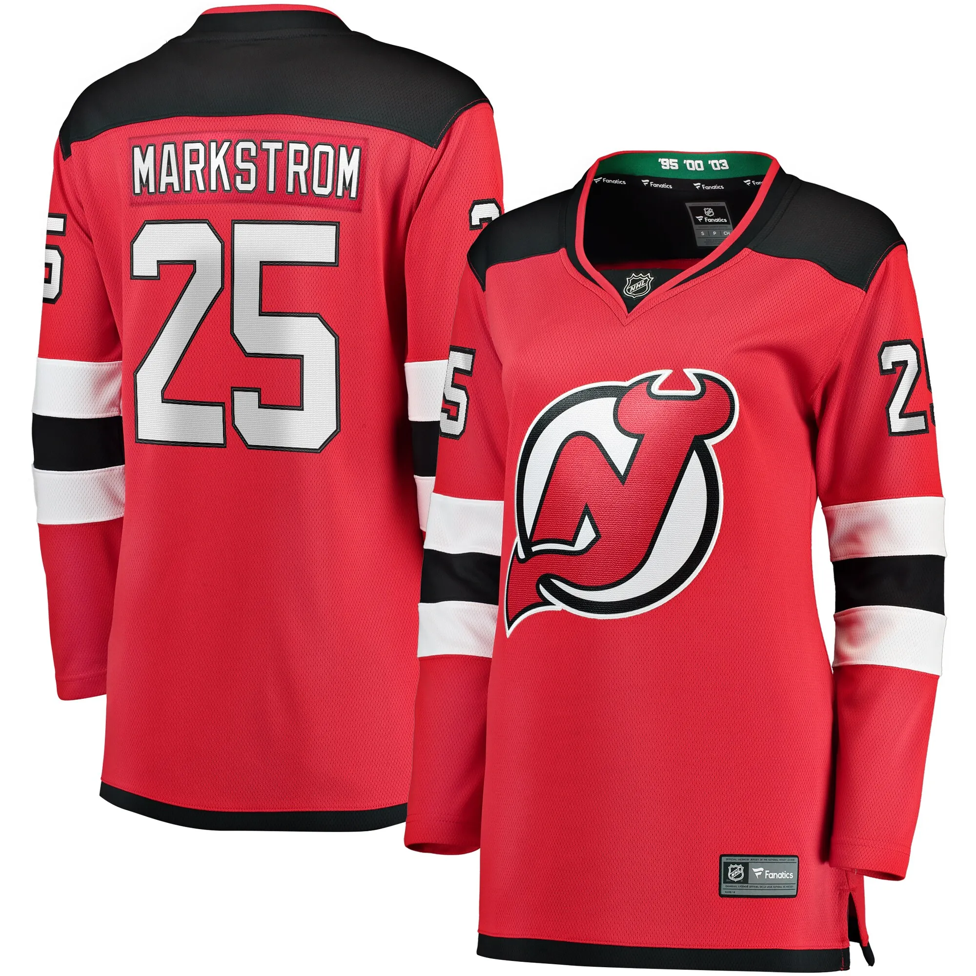 Jacob Markstrom New Jersey Devils Fanatics Women's Home Premier Breakaway Player Jersey - Red