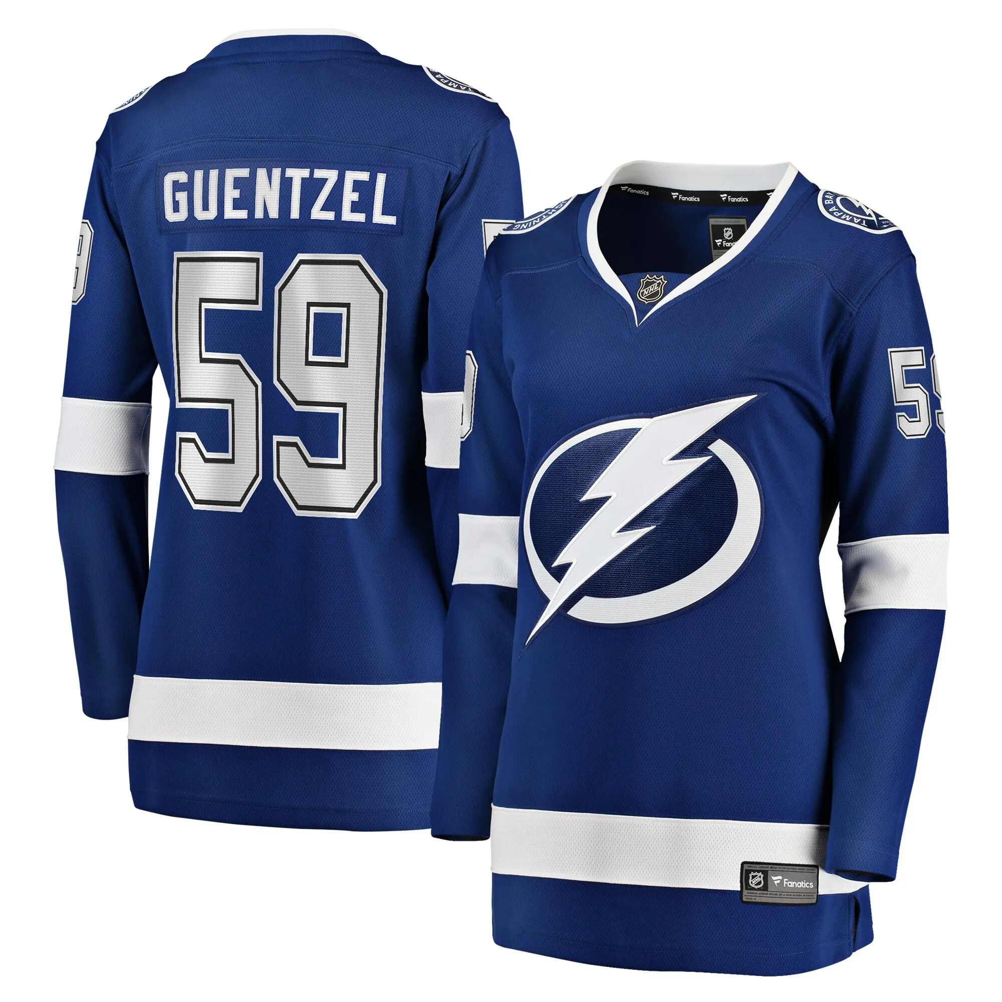 Jake Guentzel Tampa Bay Lightning Fanatics Women's Home Premier Breakaway Player Jersey - Blue