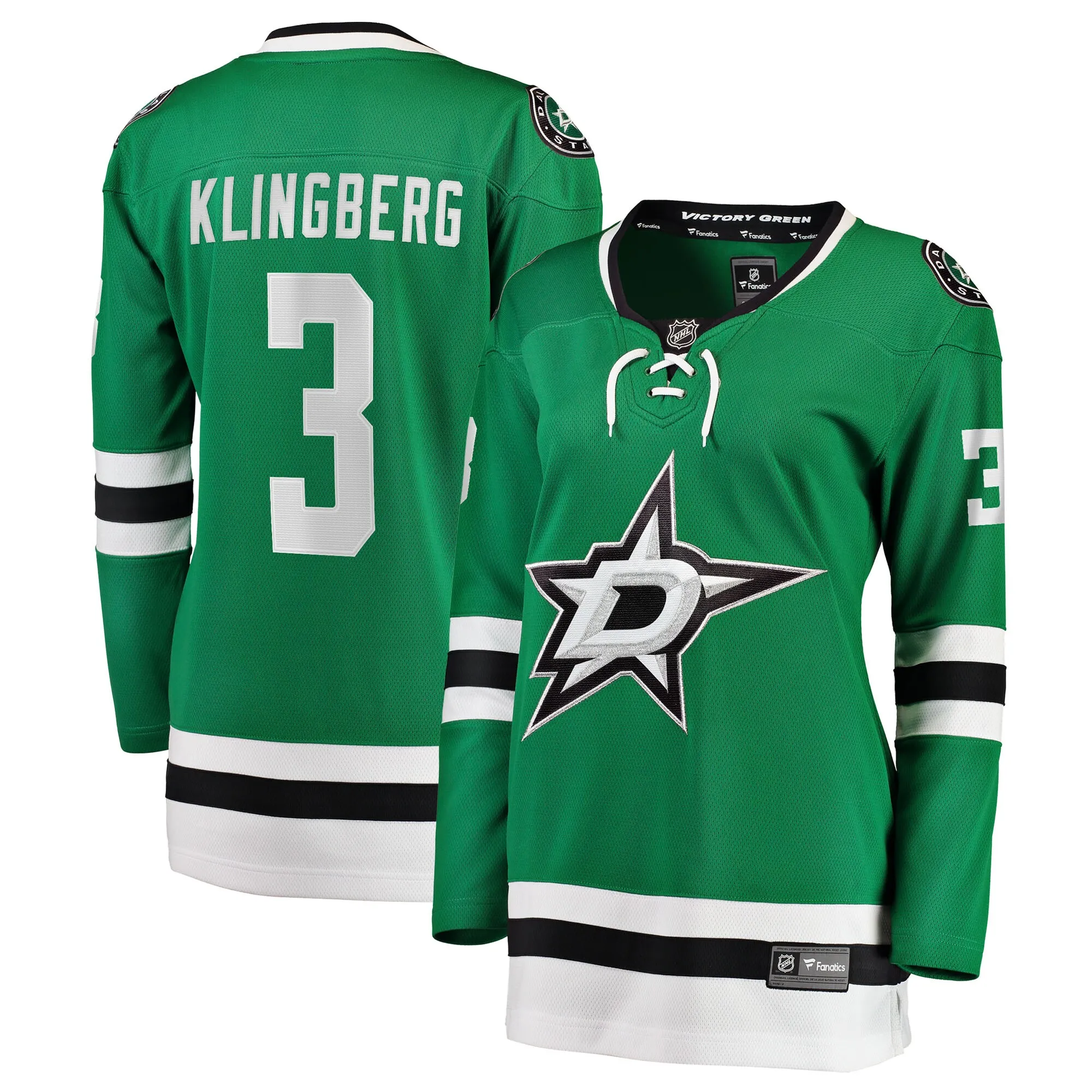 John Klingberg Dallas Stars Fanatics Women's Breakaway Player Jersey - Kelly Green