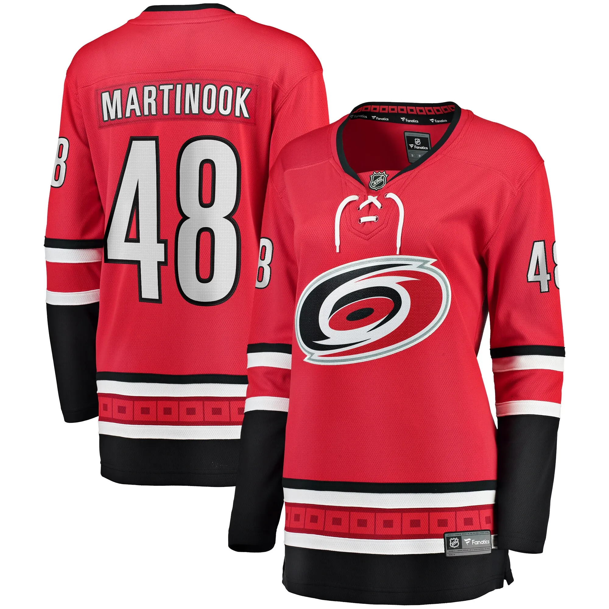 Jordan Martinook Carolina Hurricanes Fanatics Women's Alternate Breakaway Player Jersey - Red