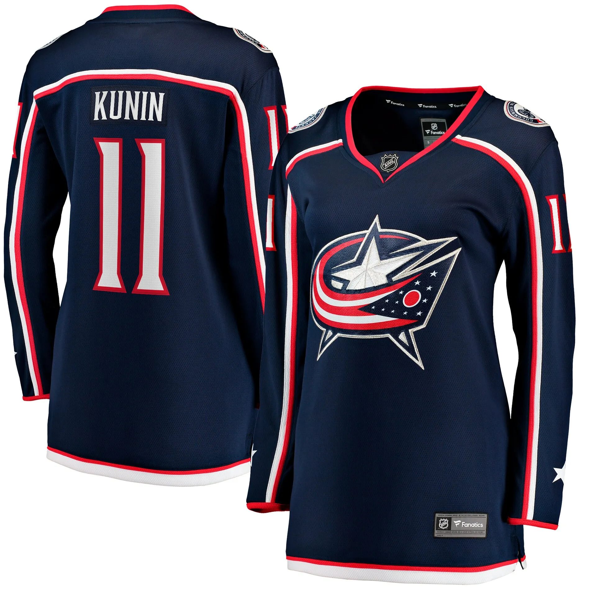 Luke Kunin Columbus Blue Jackets Fanatics Women's Home Breakaway Player Jersey - Navy