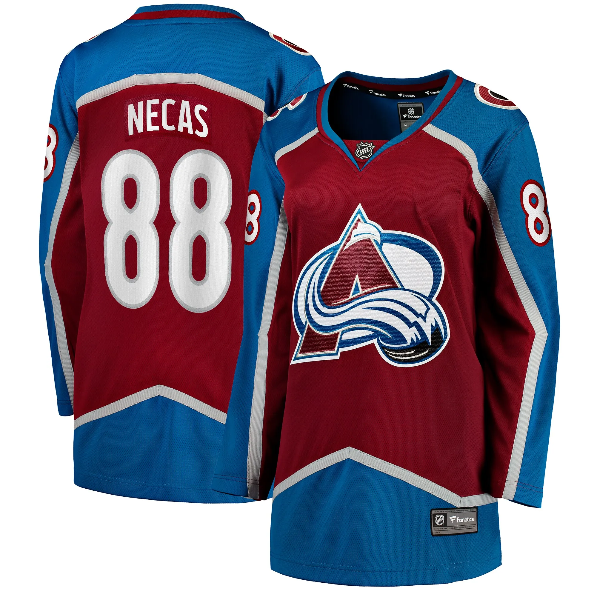 Martin Necas Colorado Avalanche Fanatics Women's  Breakaway Player Jersey - Burgundy