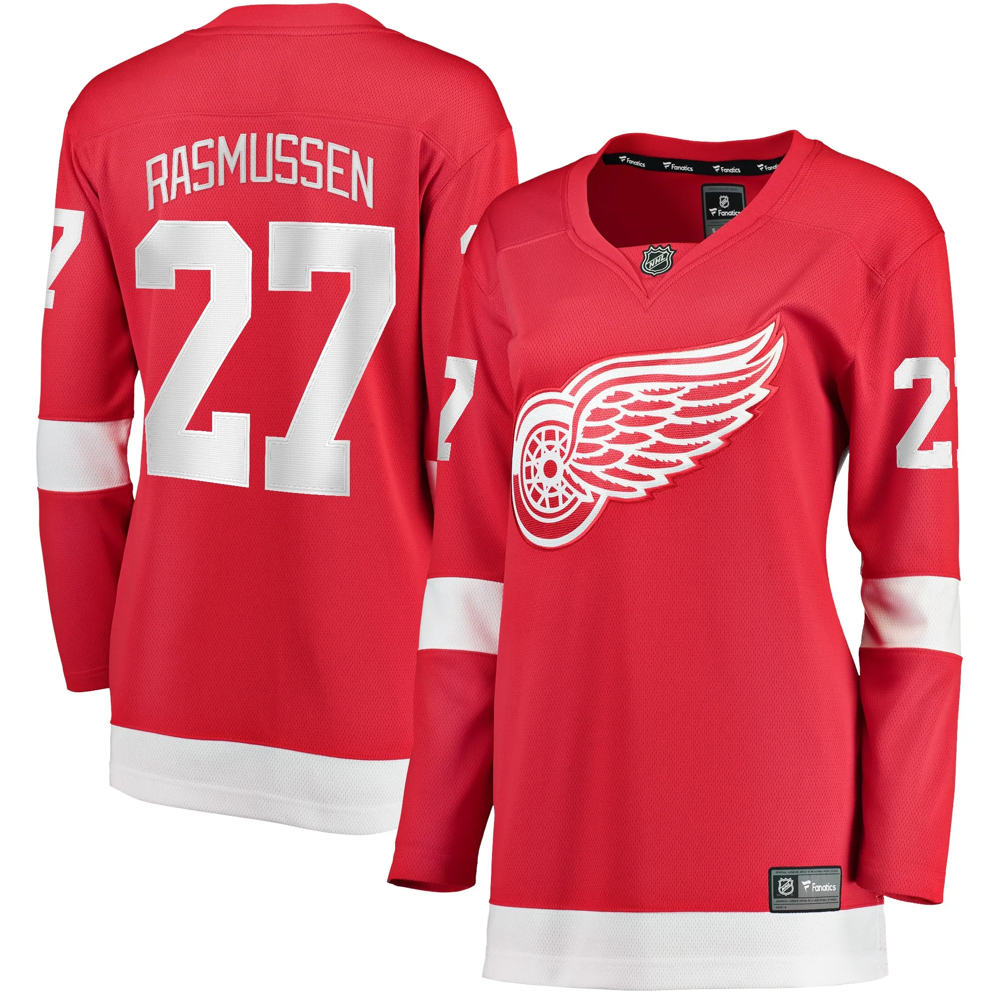 Michael Rasmussen Detroit Red Wings Fanatics Women's Home Breakaway Player Jersey - Red