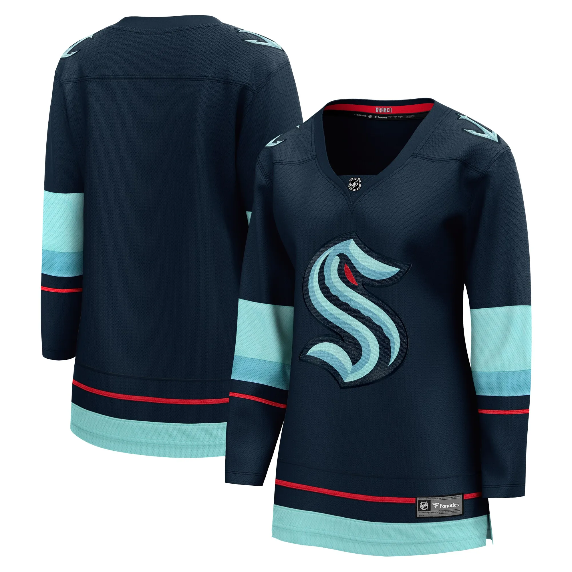 Seattle Kraken Fanatics Women's Home Breakaway Jersey - Navy