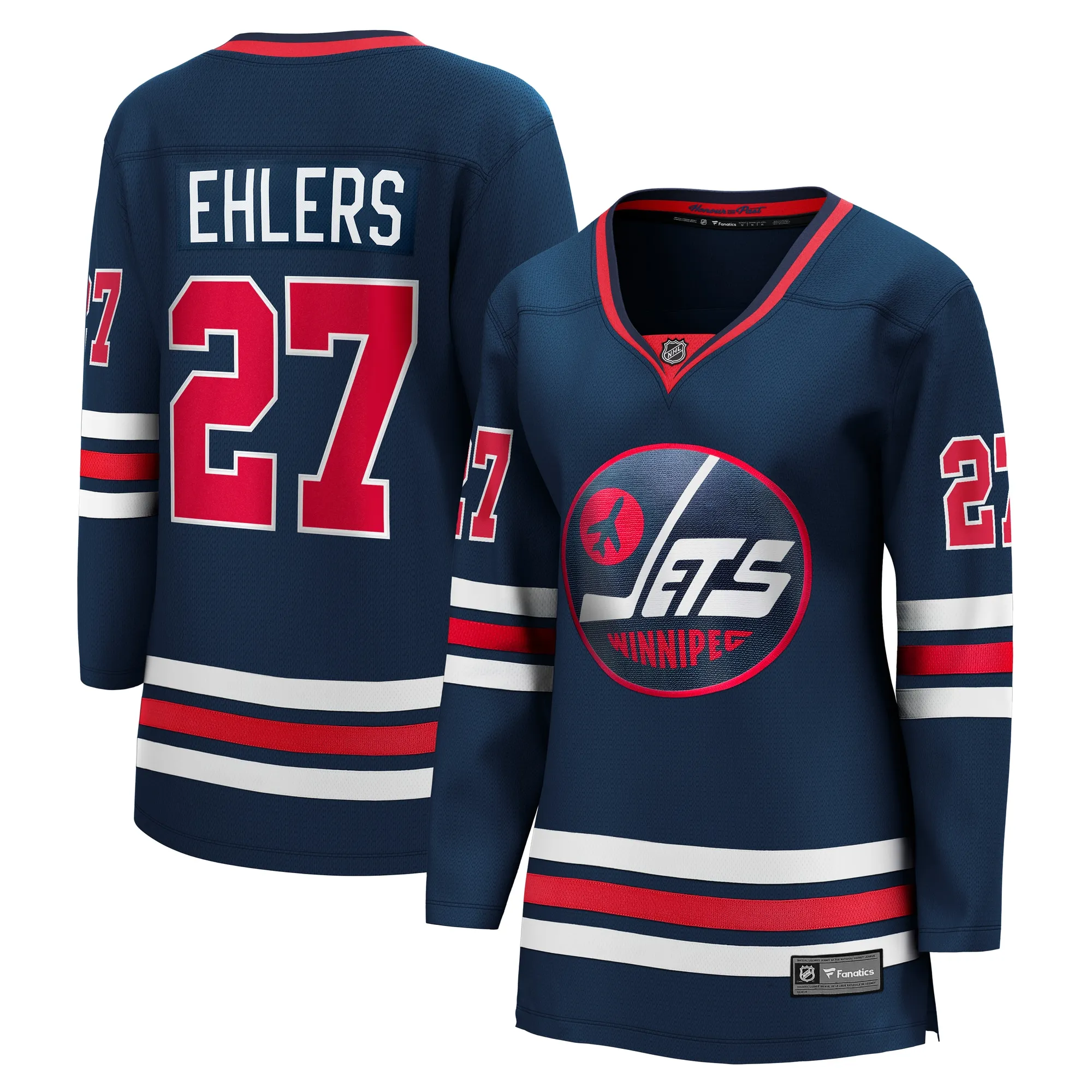 Nikolaj Ehlers Winnipeg Jets Fanatics Women's  Premier Breakaway Player Jersey - Navy