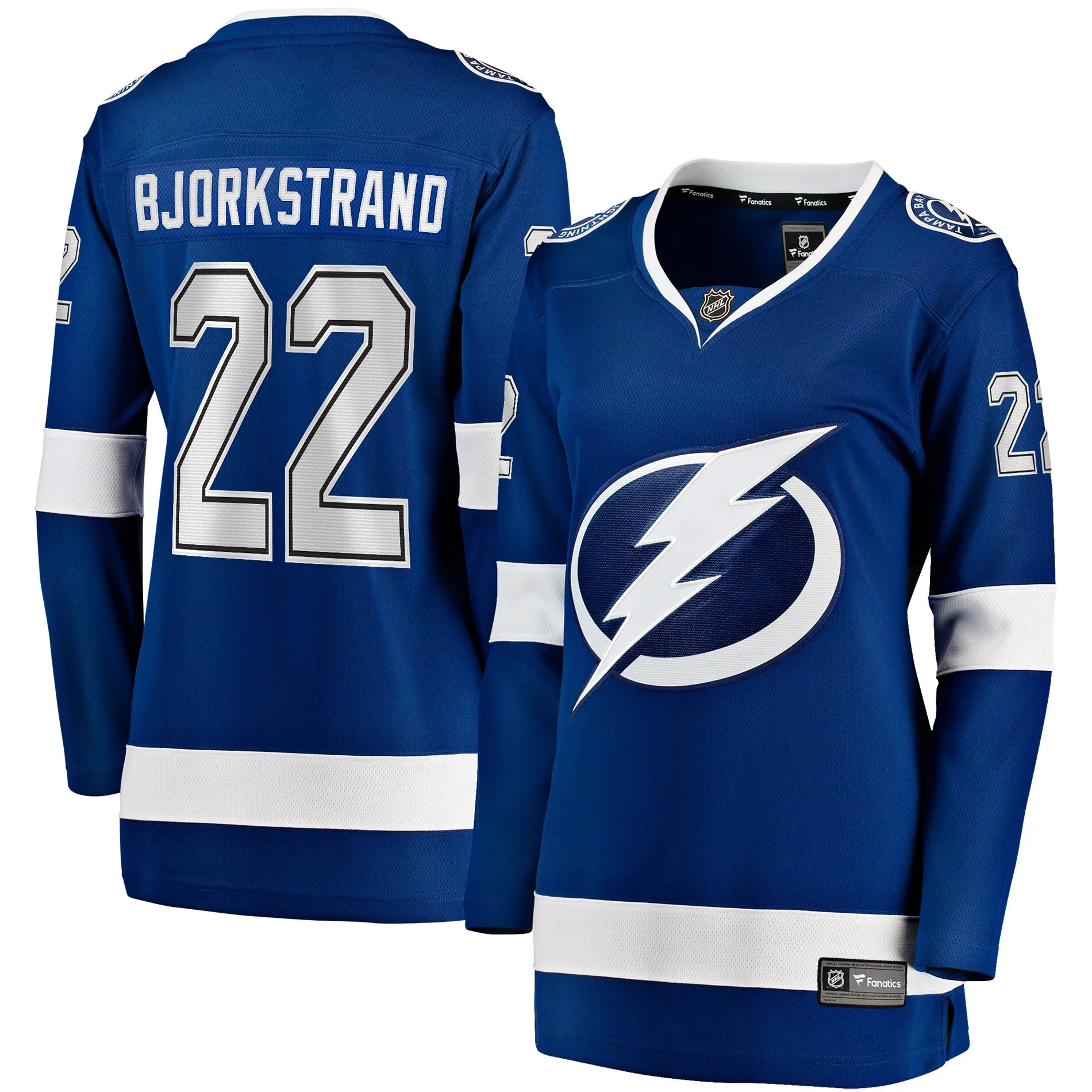 Oliver Bjorkstrand Tampa Bay Lightning Fanatics Women's Home Breakaway Player Jersey - Blue