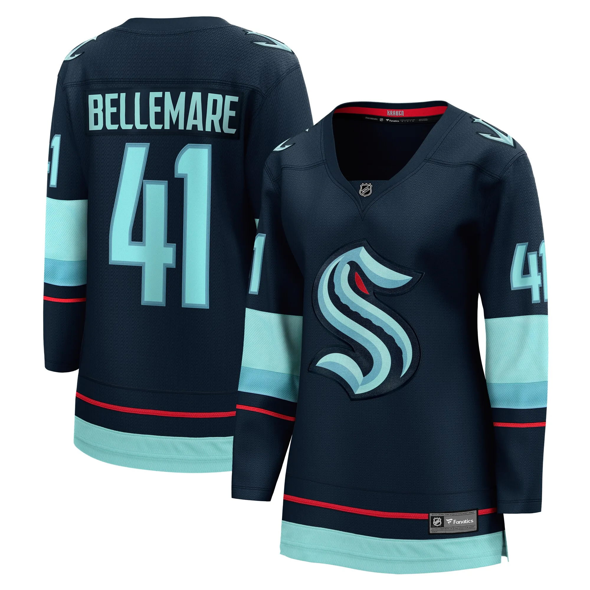Pierre-Edouard Bellemare Seattle Kraken Fanatics Women's Home Breakaway Player Jersey - Deep Sea Blue