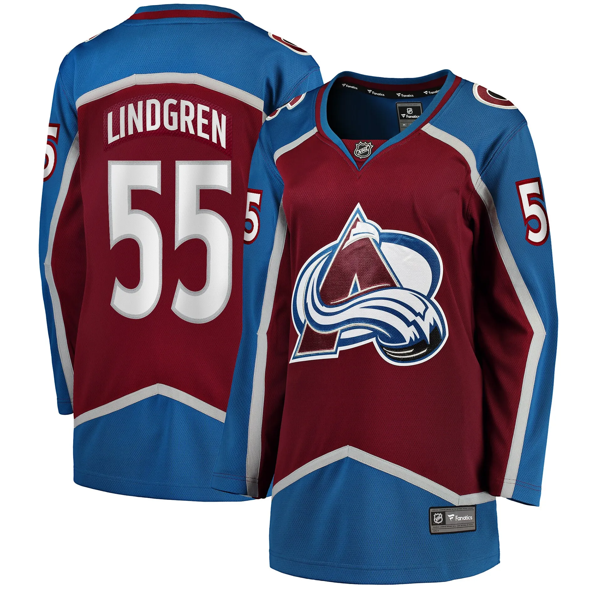 Ryan Lindgren Colorado Avalanche Fanatics Women's Home Breakaway Player Jersey - Burgundy