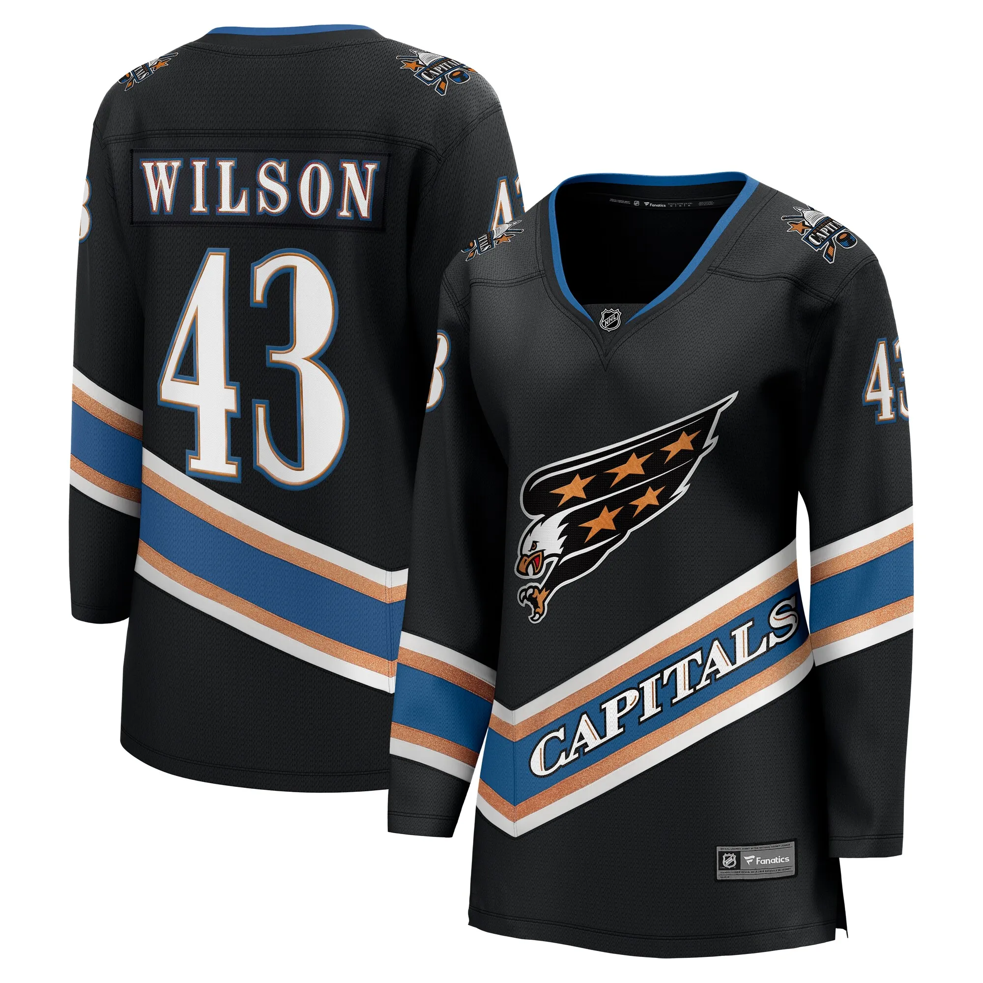 Tom Wilson Washington Capitals Fanatics Women's Alternate 50th Anniversary Premier Breakaway Player Jersey - Black