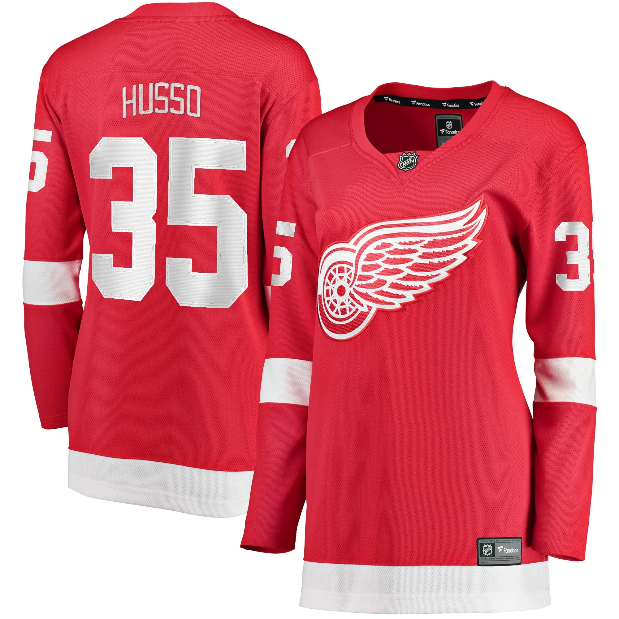 Ville Husso Detroit Red Wings Fanatics Women's Home Breakaway Player Jersey - Red