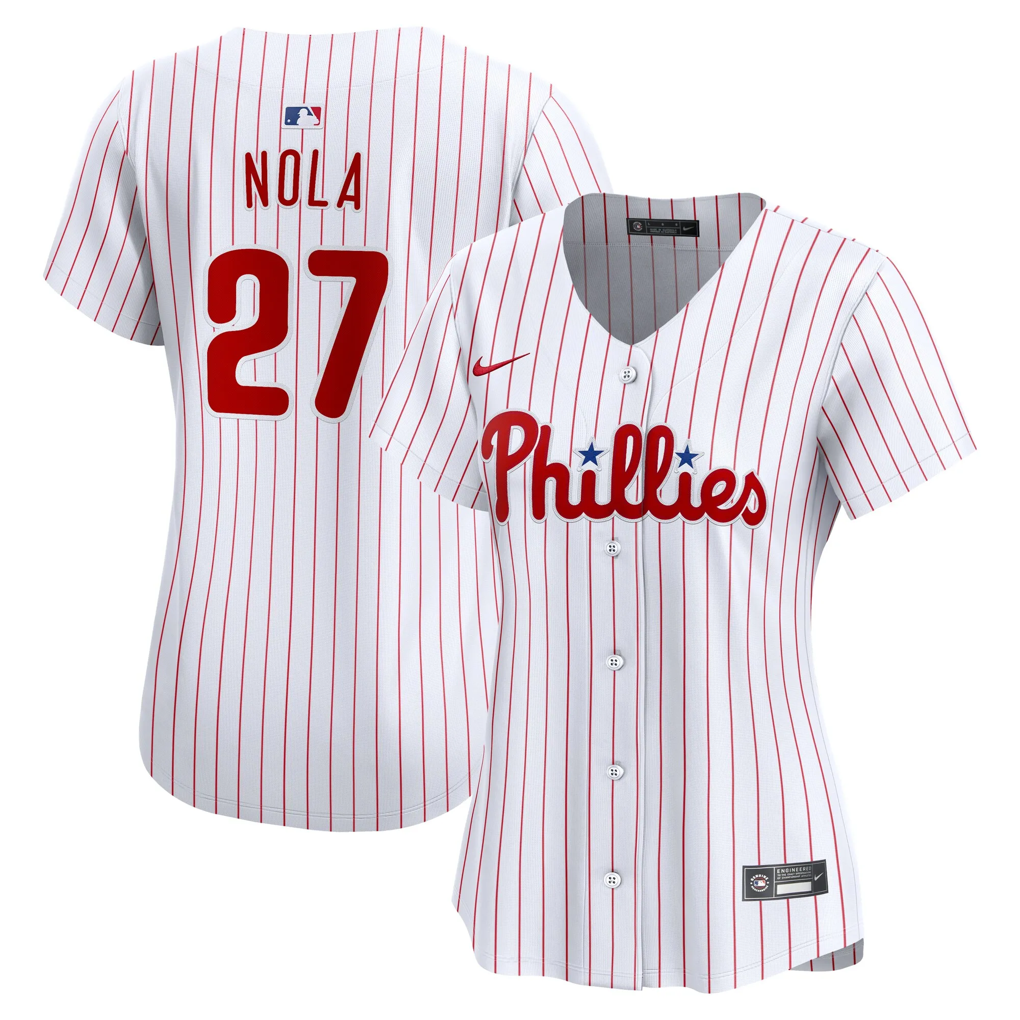 Aaron Nola Philadelphia Phillies Nike Women's Home Limited Jersey – White
