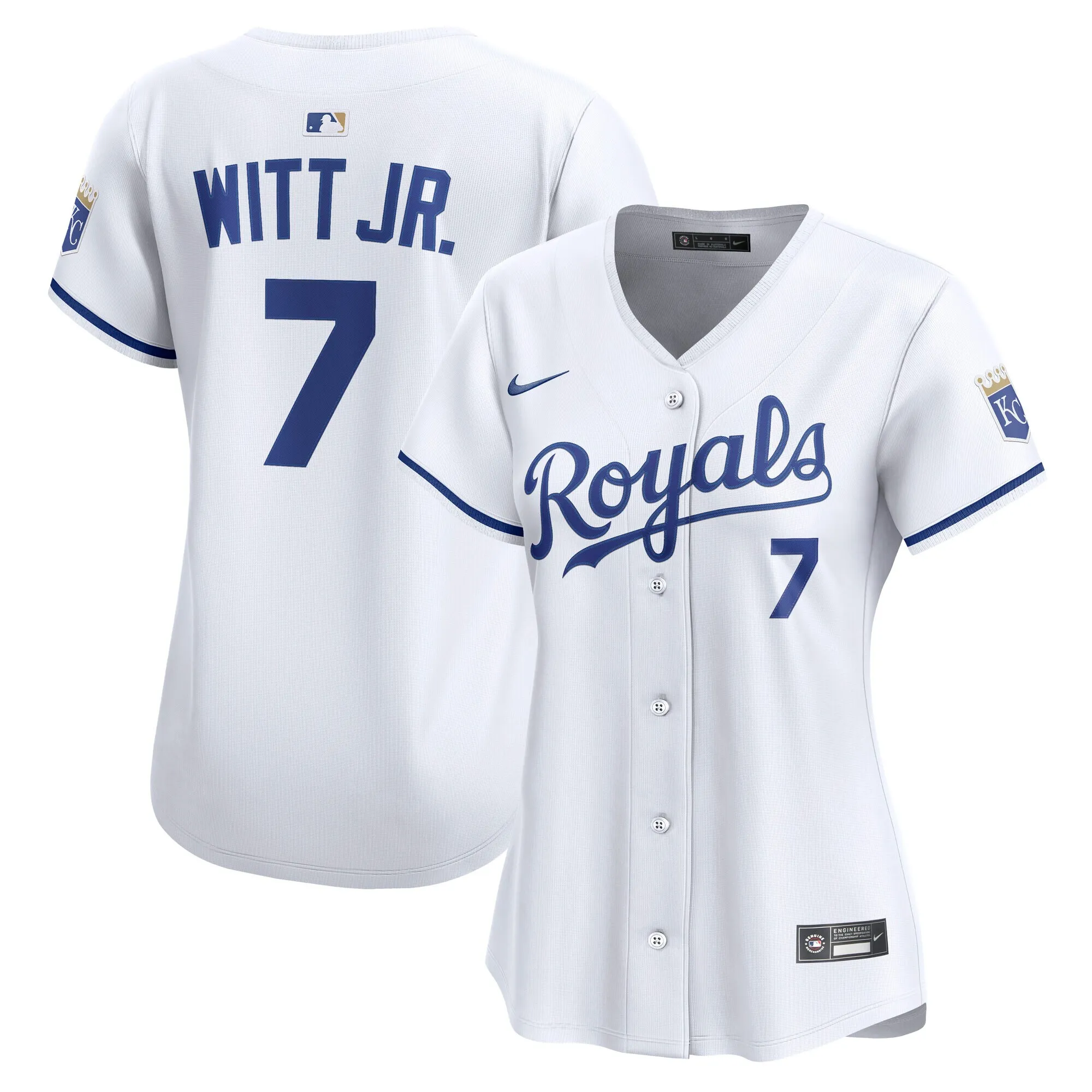 Bobby Witt Jr. Kansas City Royals Nike Women's Home Limited Jersey – White