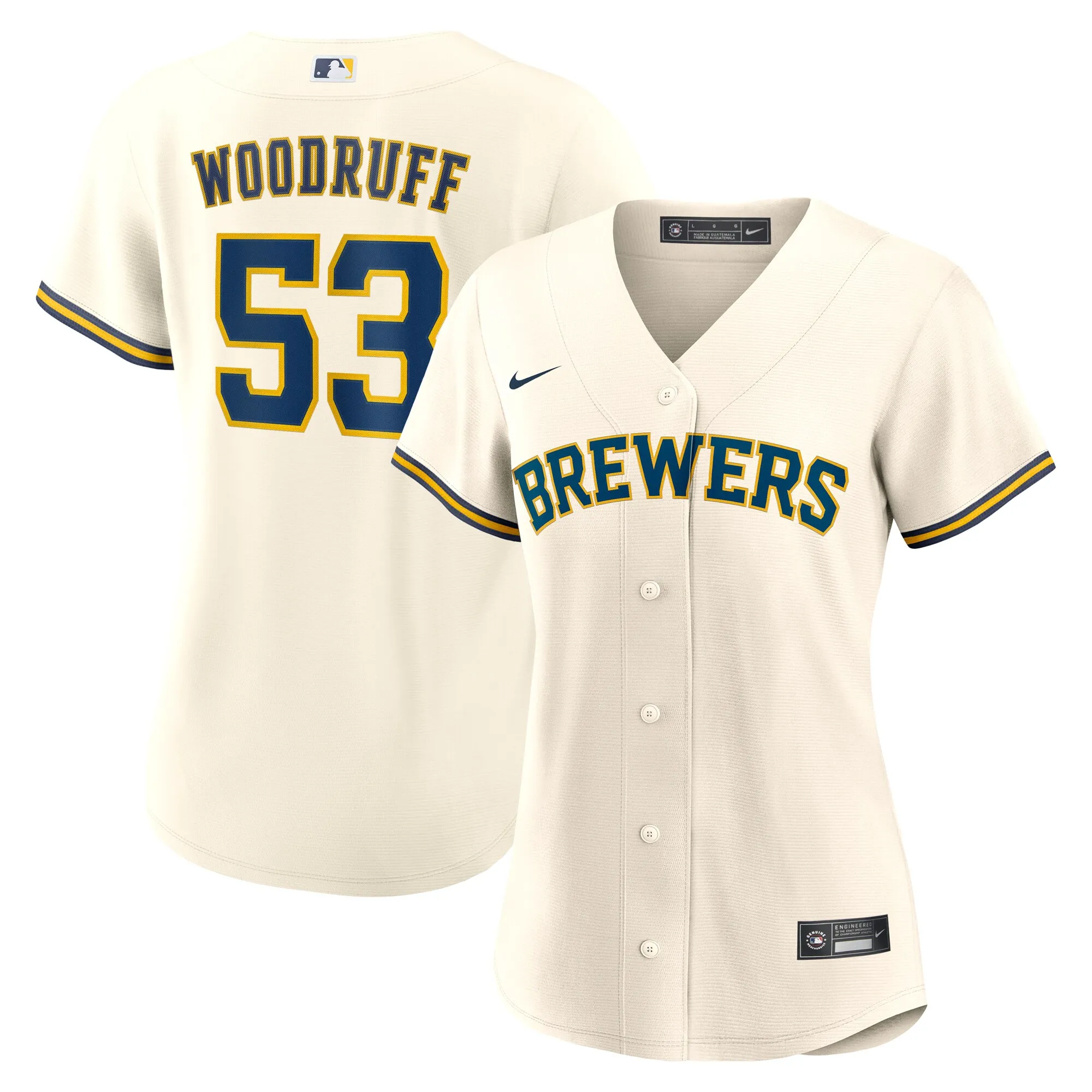Brandon Woodruff Milwaukee Brewers Nike Women's Home Replica Jersey - White