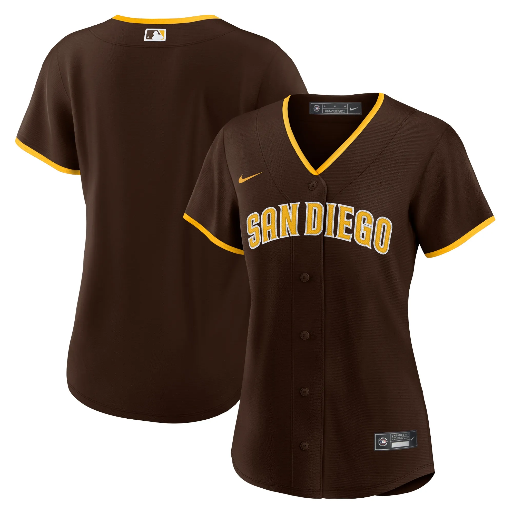 San Diego Padres Nike Women's Road Replica Team Jersey - Brown