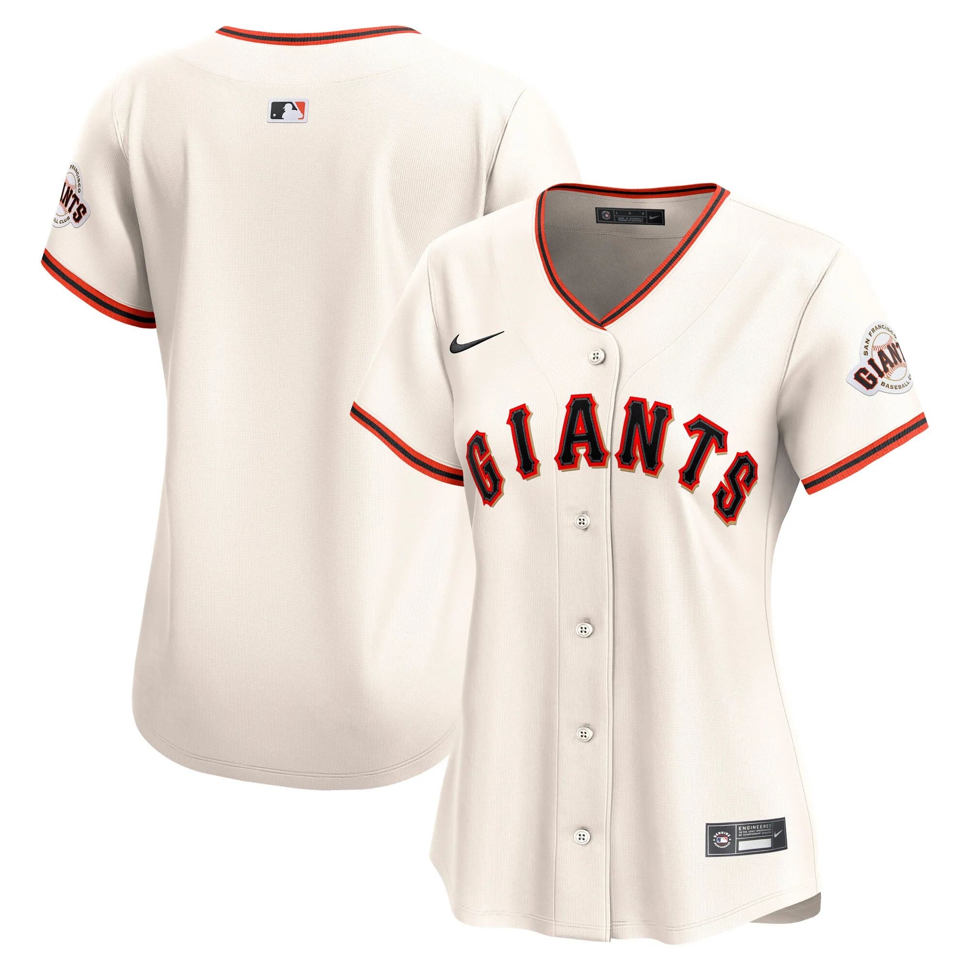 San Francisco Giants Nike Women's Home Limited Jersey - Cream
