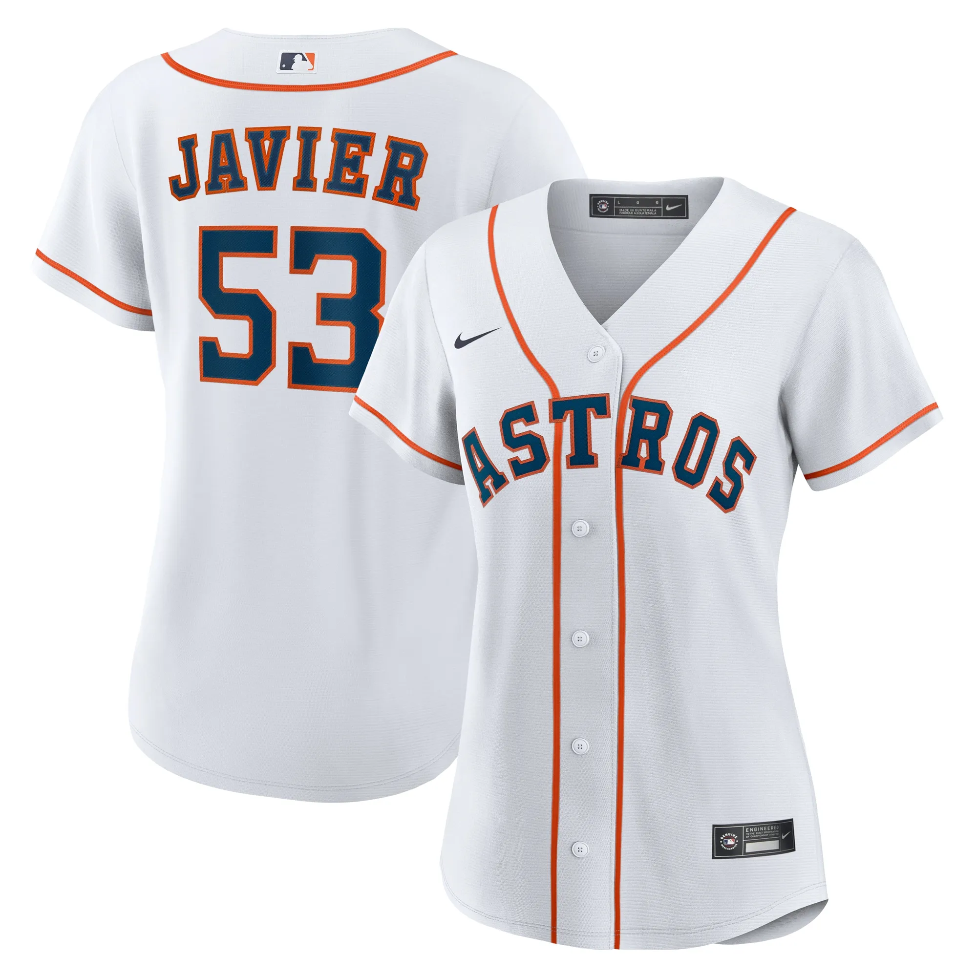 Cristian Javier Houston Astros Nike Women's Home Replica Jersey - White
