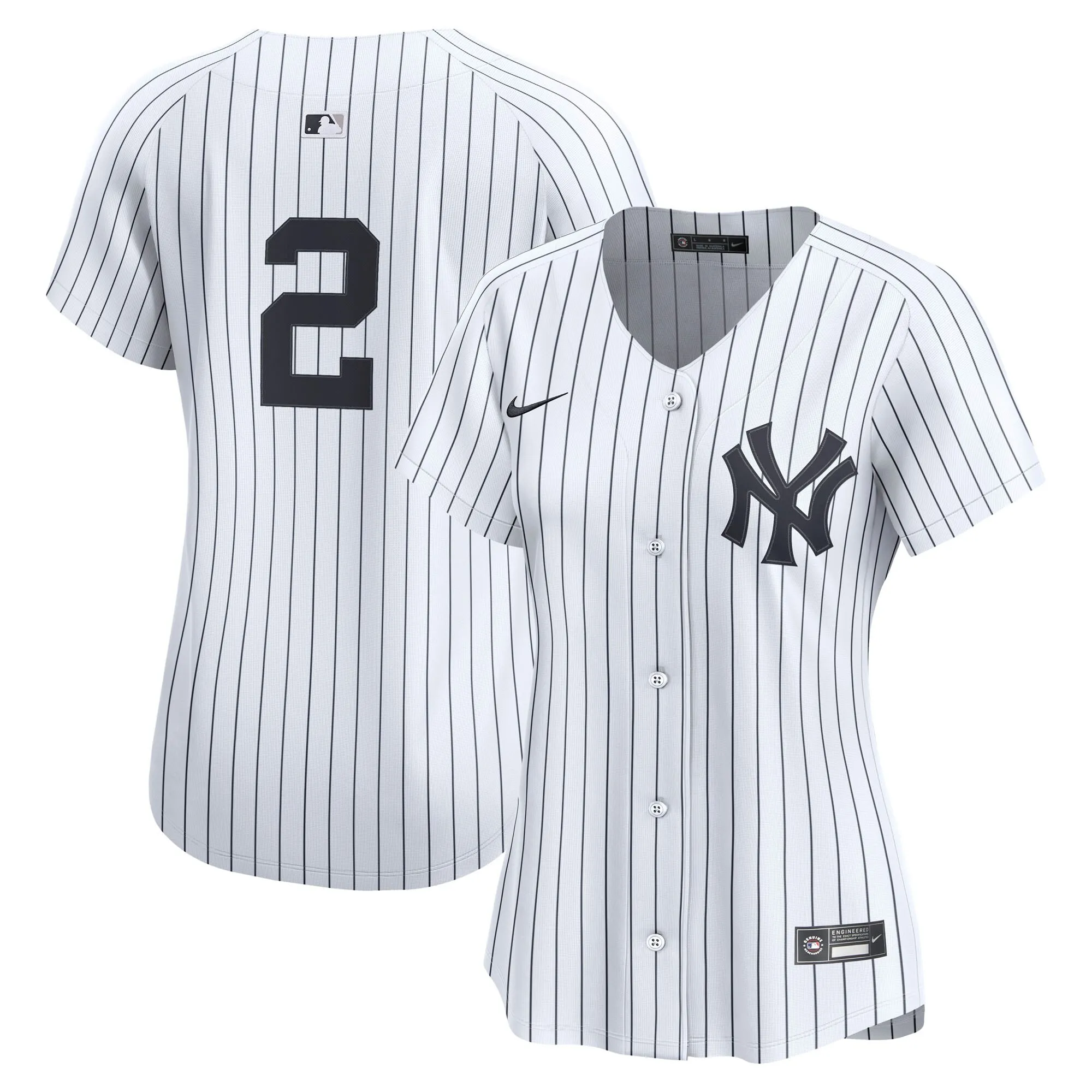 Derek Jeter New York Yankees Nike Women's Home Limited Player Jersey – White