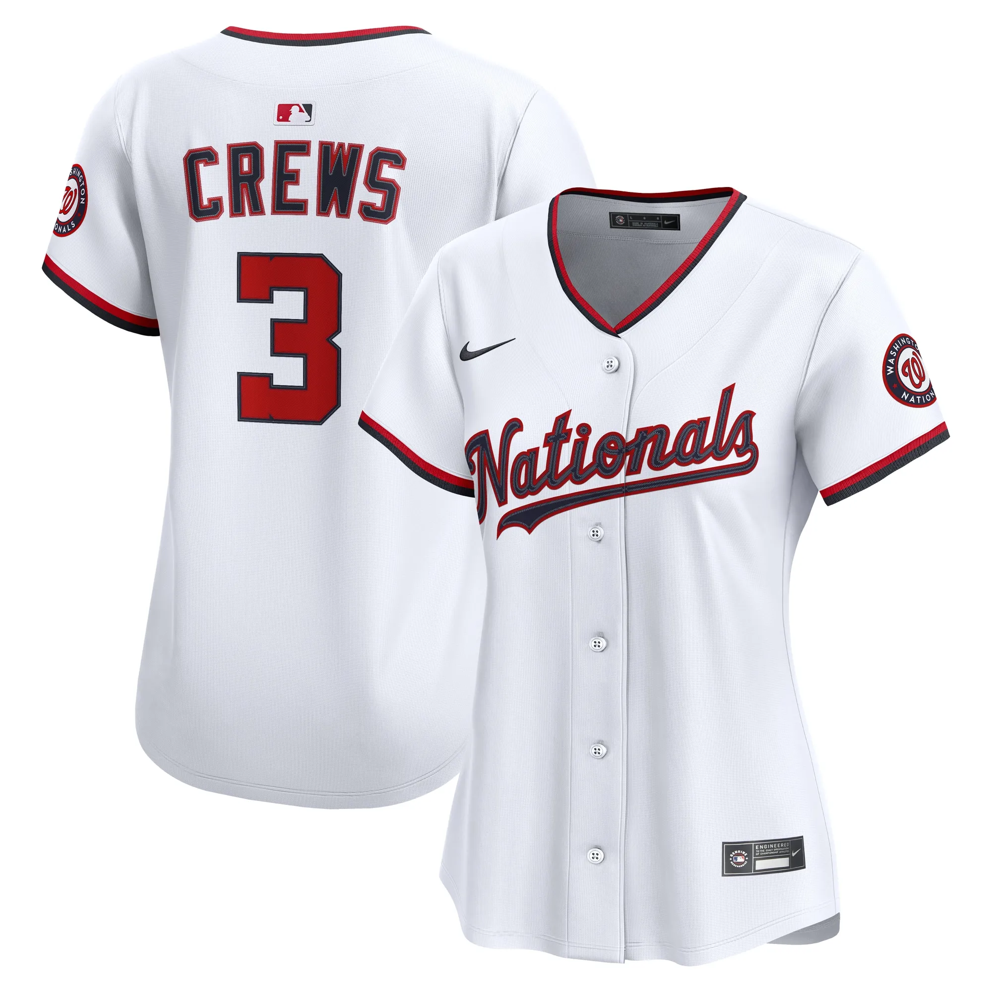 Dylan Crews Washington Nationals Nike Women's Home Limited Player Jersey – White