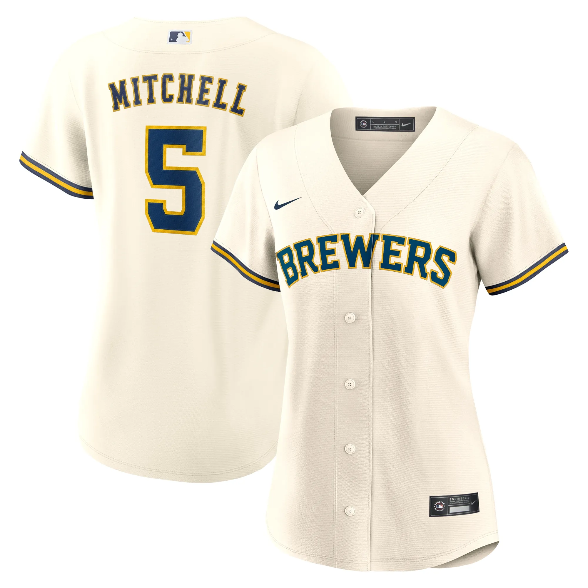Garrett Mitchell Milwaukee Brewers Nike Women's Home Replica Jersey - White