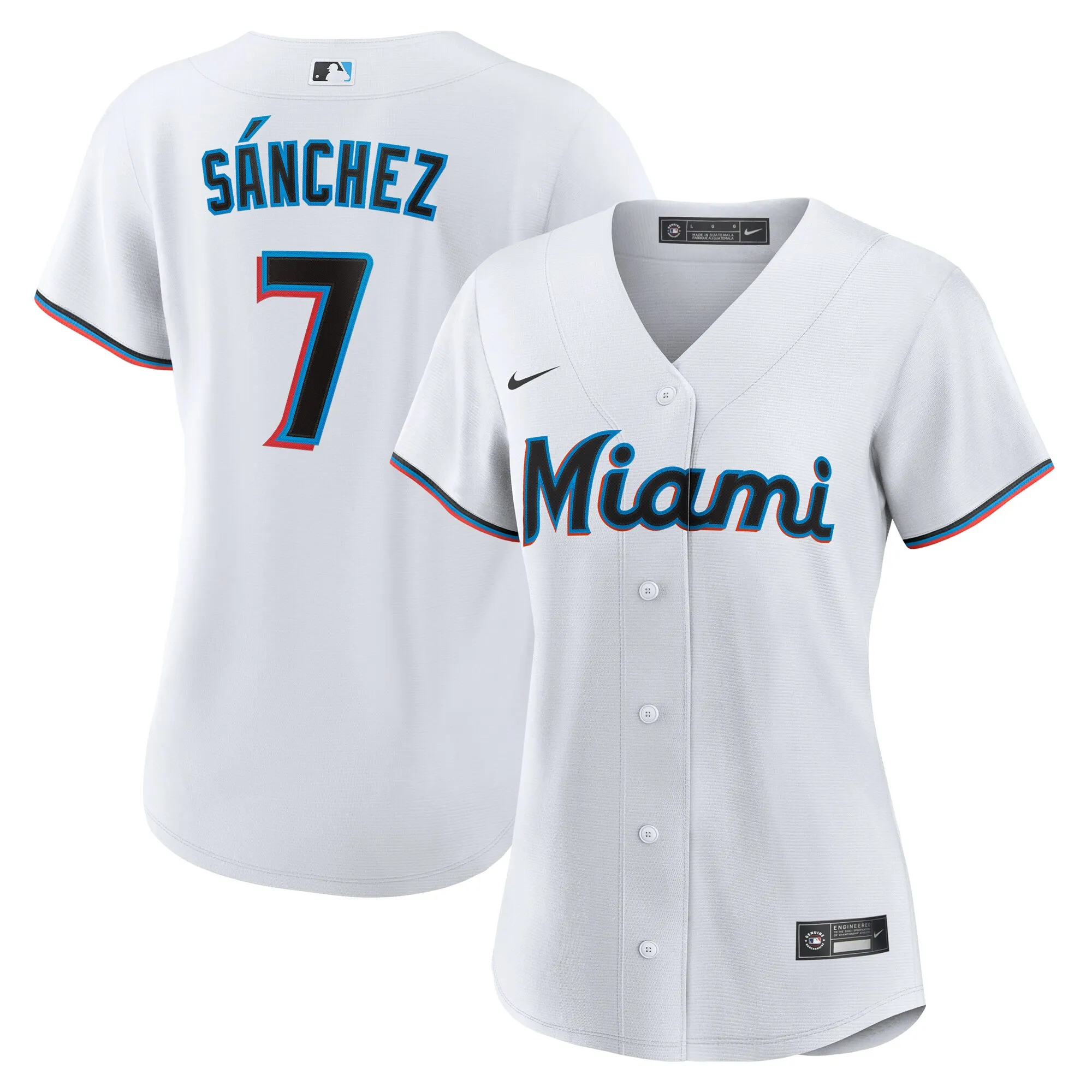 Jesús Sánchez Miami Marlins Nike Women's Home Replica Jersey - White