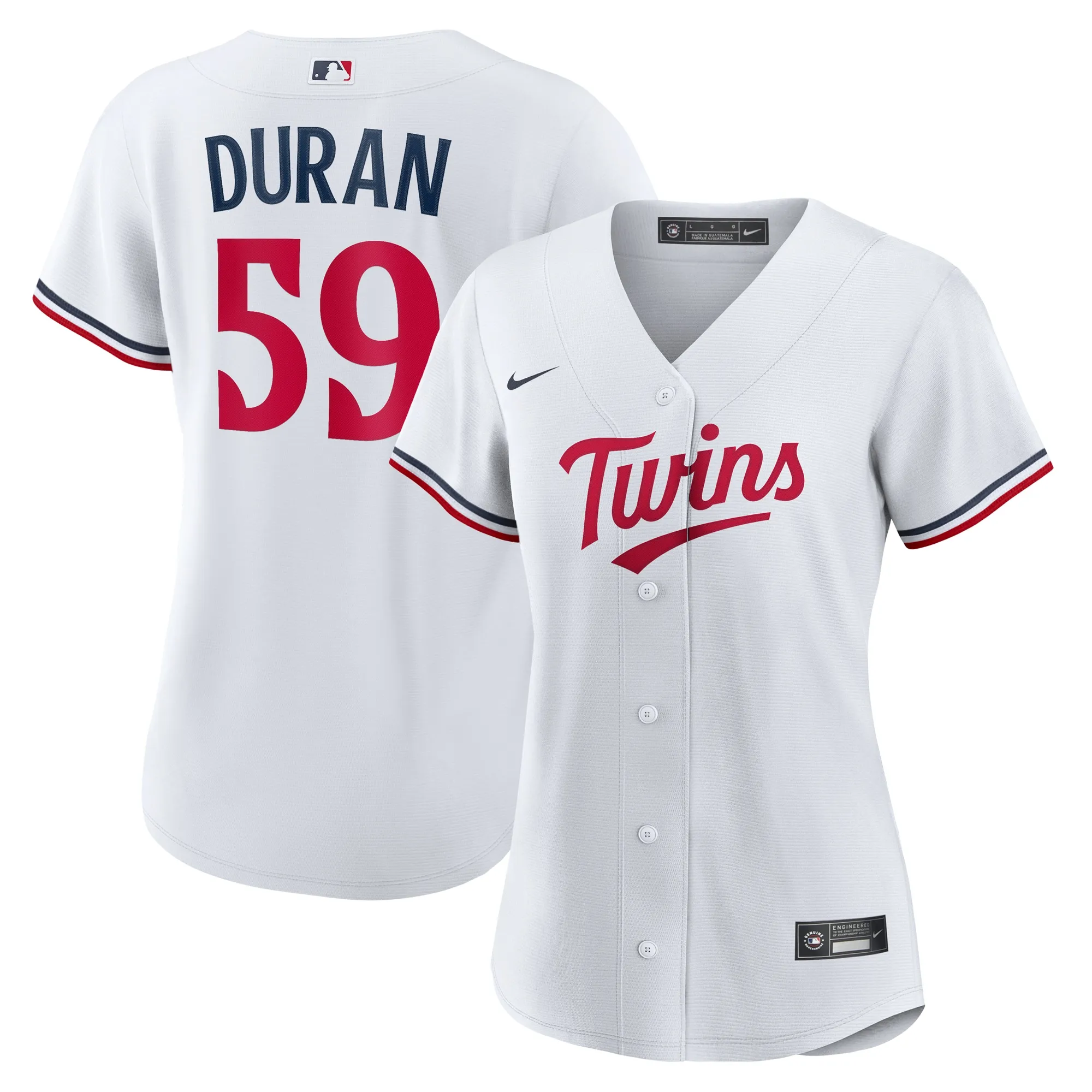 Jhoan Duran Minnesota Twins Nike Women's Home Replica Jersey - White