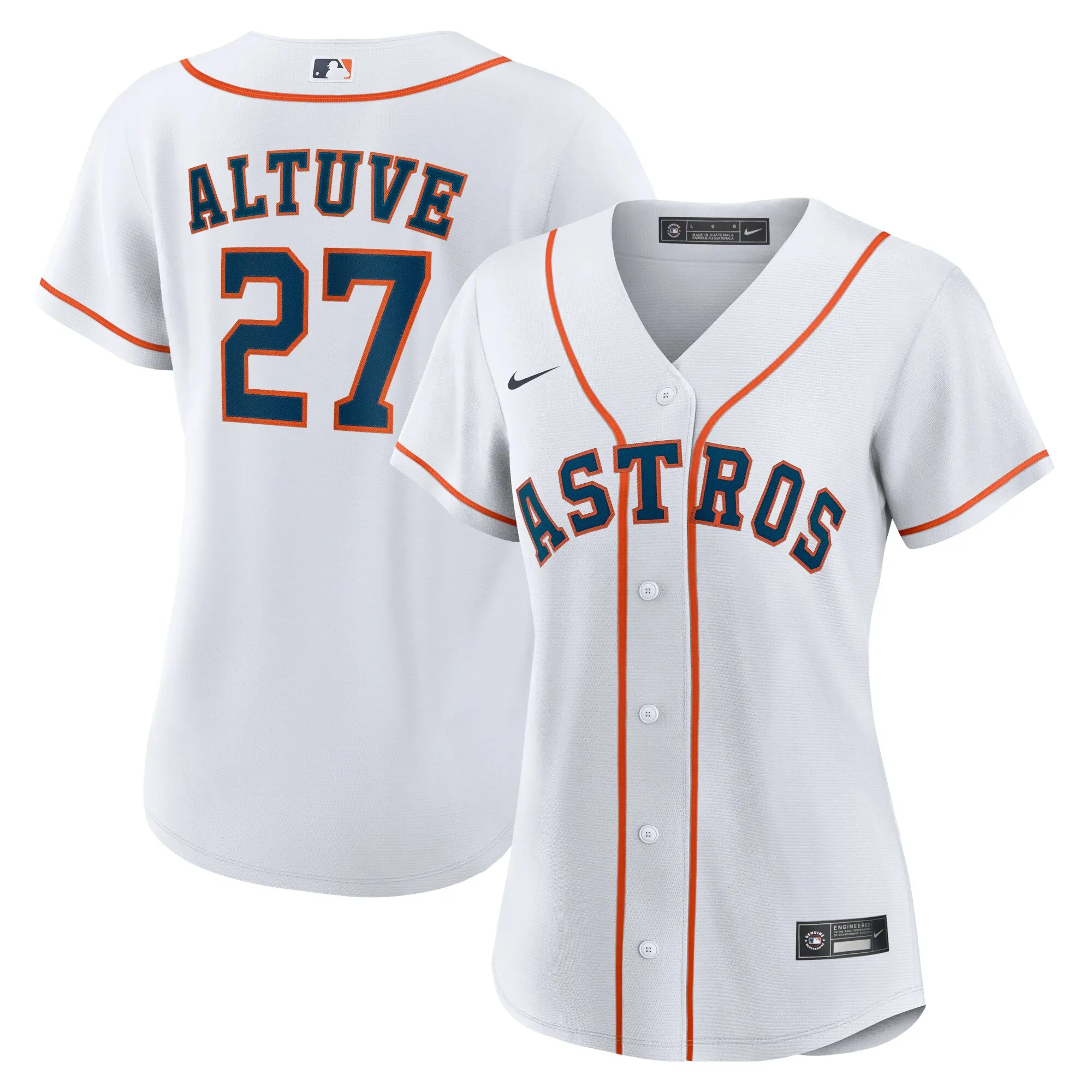 Jose Altuve Houston Astros Nike Women's Home Replica Player Jersey - White