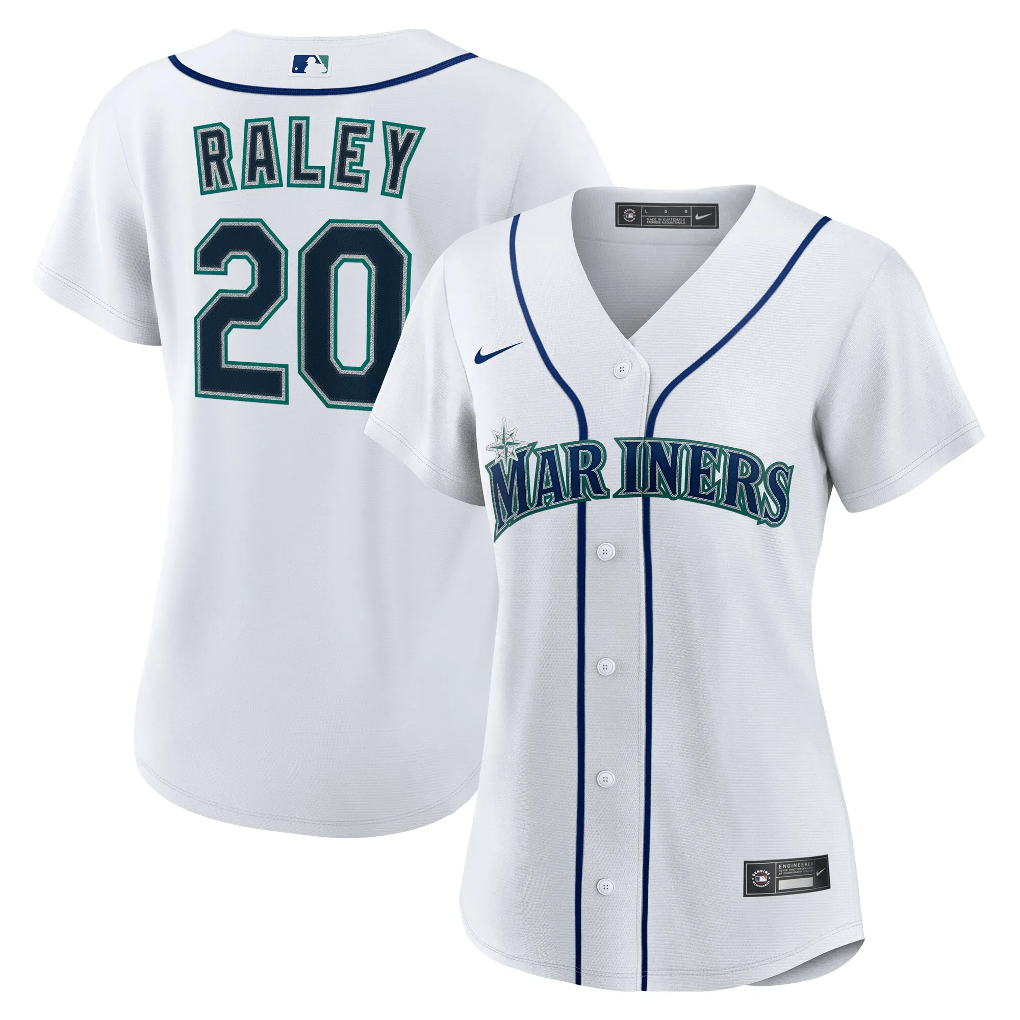 Luke Raley Seattle Mariners Nike Women's Home Replica Jersey - White