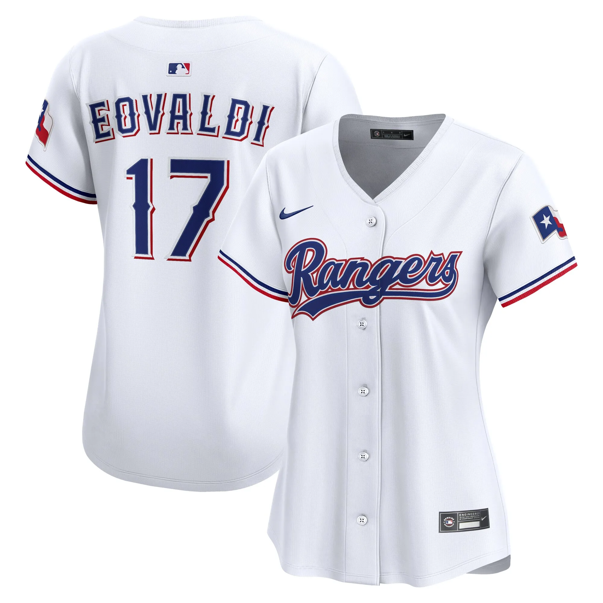 Nathan Eovaldi Texas Rangers Nike Women's Home Limited Jersey – White