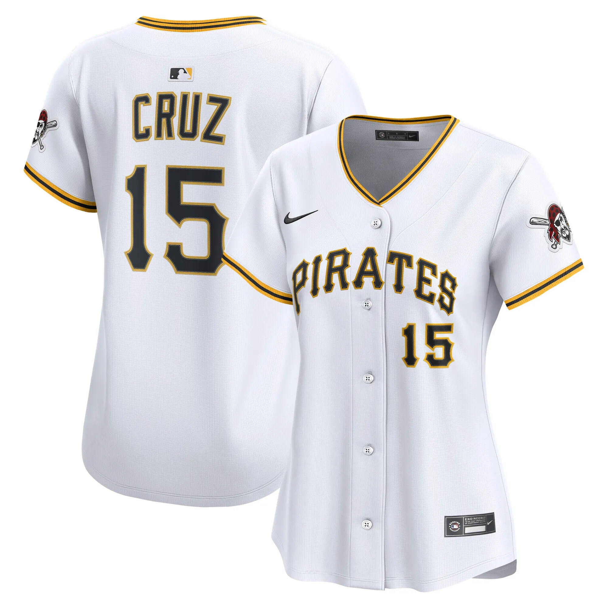 Oneil Cruz Pittsburgh Pirates Nike Women's Home Limited Jersey – White
