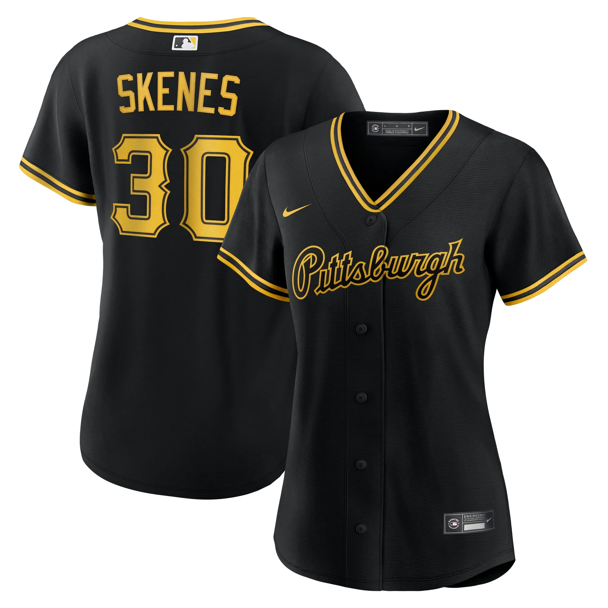 Paul Skenes Pittsburgh Pirates Nike Women's Alternate Replica Player Jersey - Black