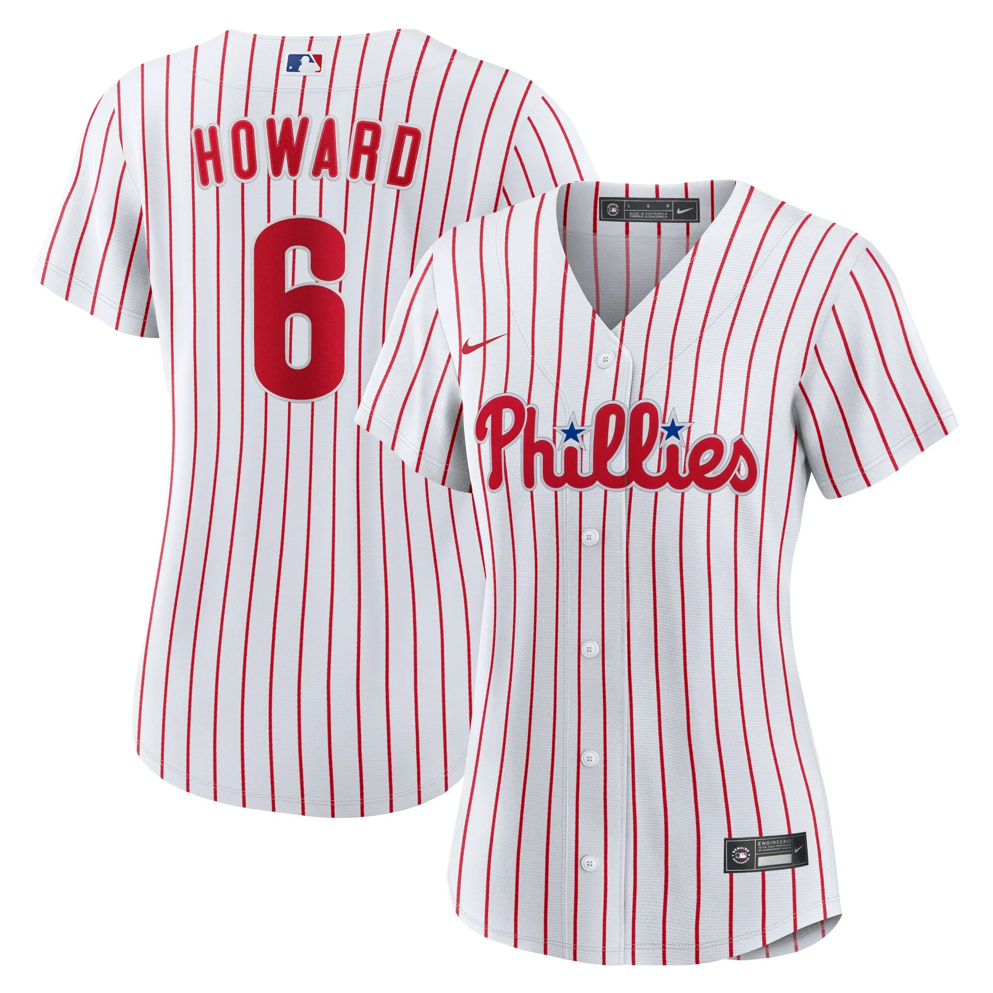 Ryan Howard Philadelphia Phillies Nike Women's Replica Jersey - White