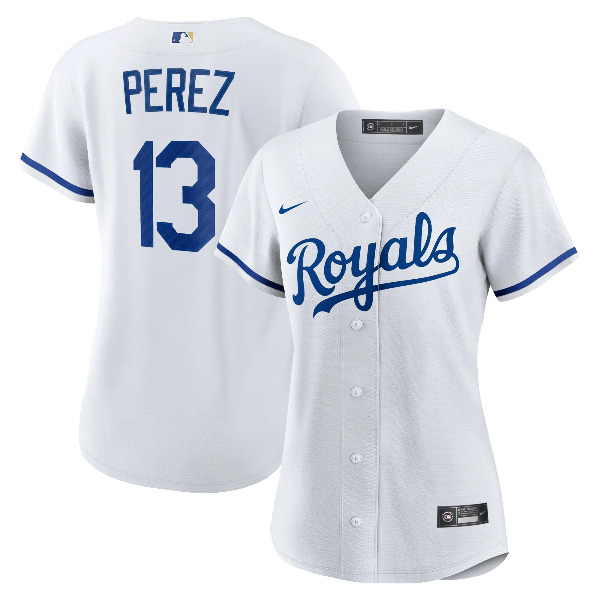 Salvador Perez Kansas City Royals Nike Women's Home Replica Jersey - White