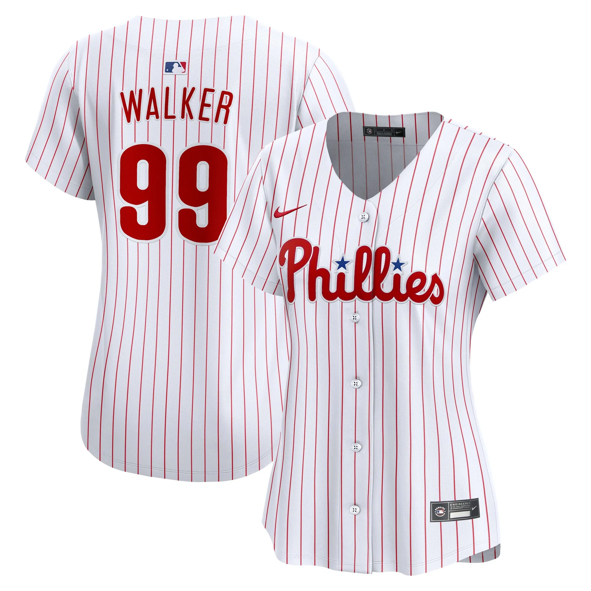 Taijuan Walker Philadelphia Phillies Nike Women's Home Limited Jersey – White