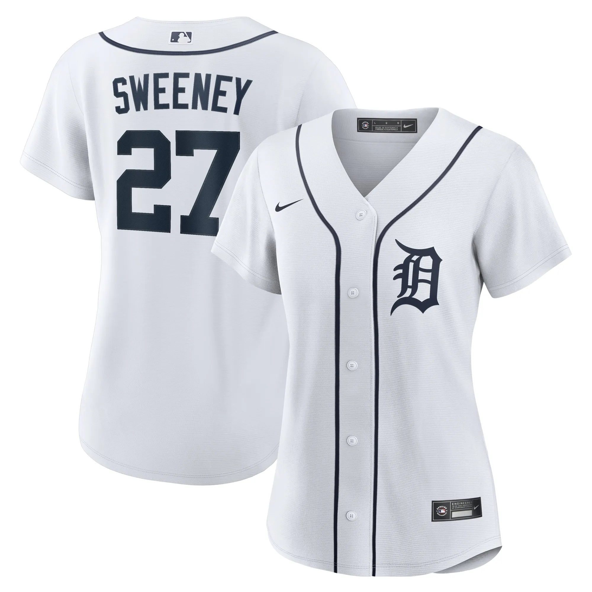 Trey Sweeney Detroit Tigers Nike Women's Home Replica Jersey - White