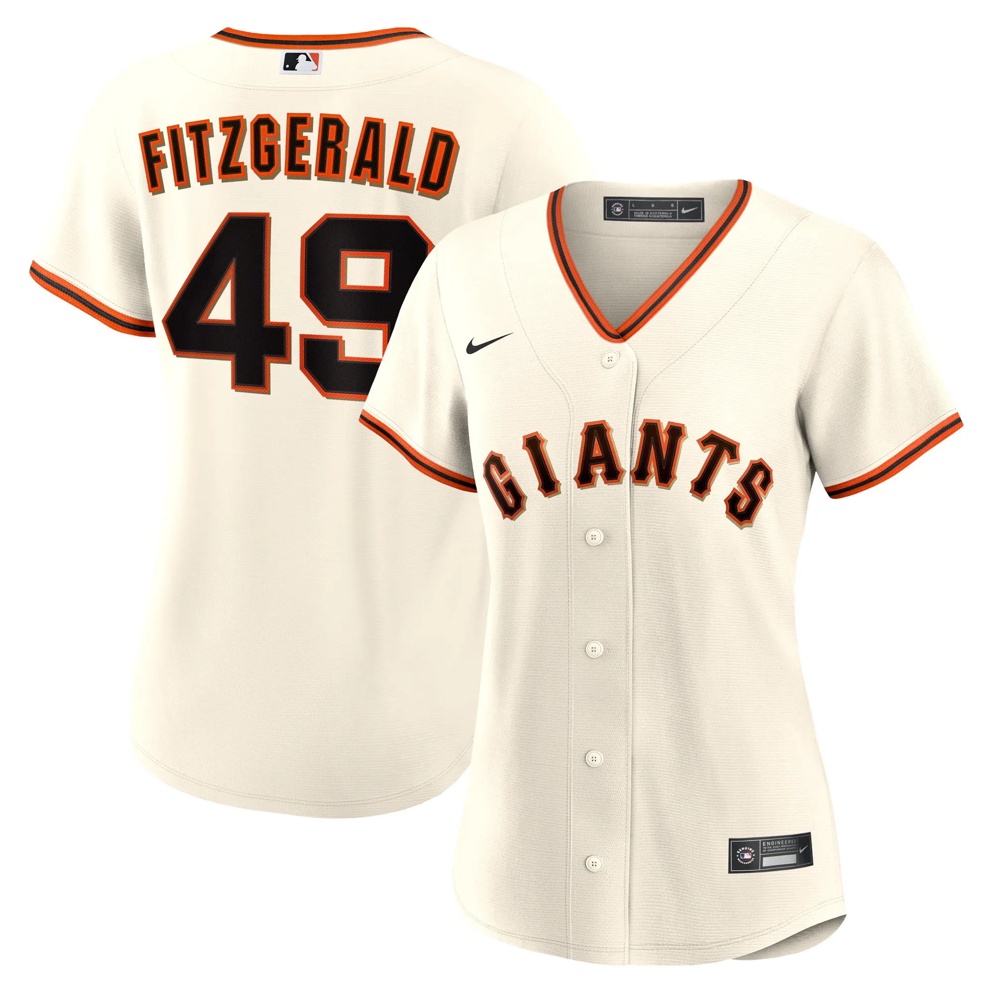 Tyler Fitzgerald San Francisco Giants Nike Women's Home Replica Jersey - Cream