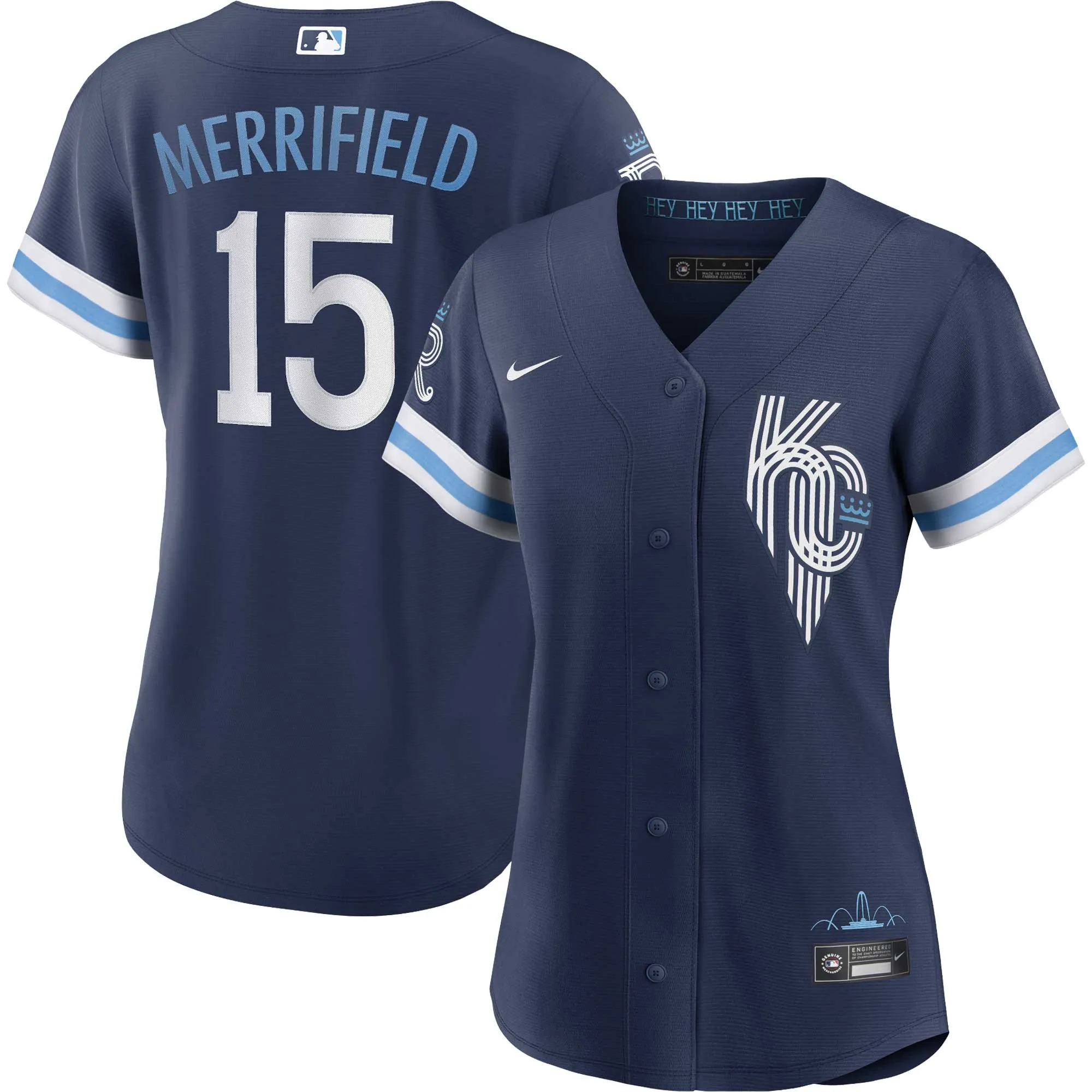 Whit Merrifield Kansas City Royals Nike Women's City Connect Replica Player Jersey - Navy