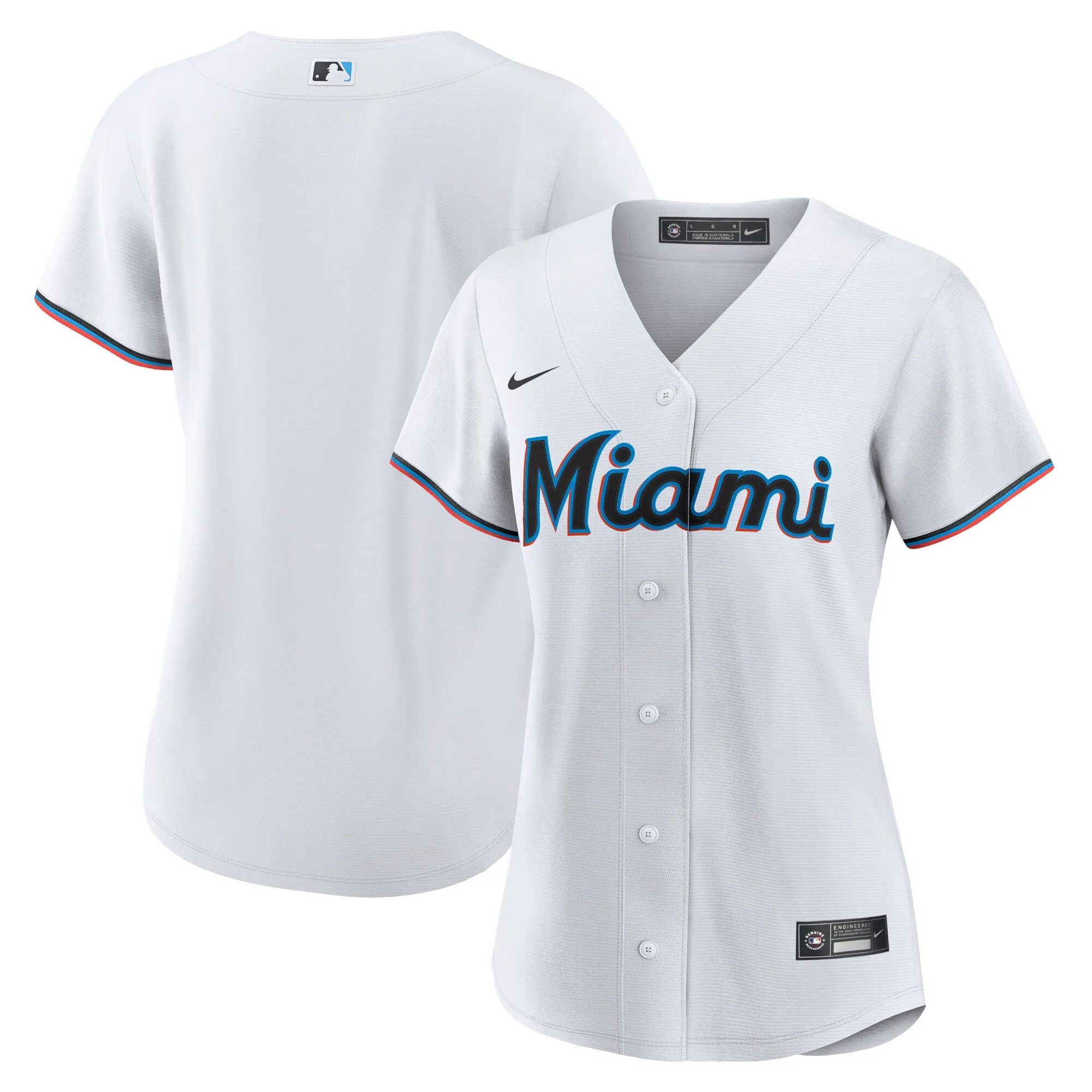 Miami Marlins Nike Women's Replica Team Jersey - White