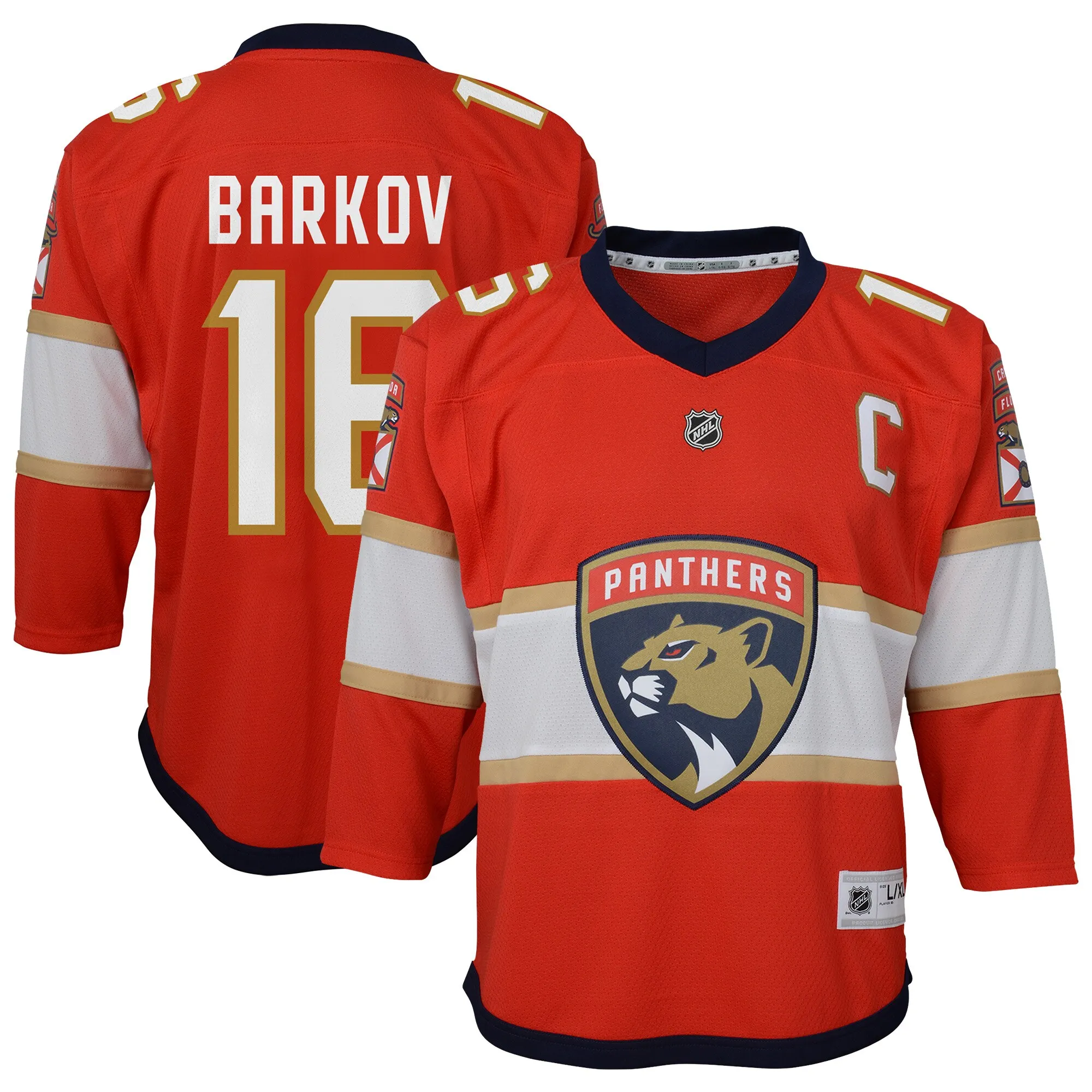 Aleksander Barkov Florida Panthers Youth Home Captain Replica Player Jersey - Red